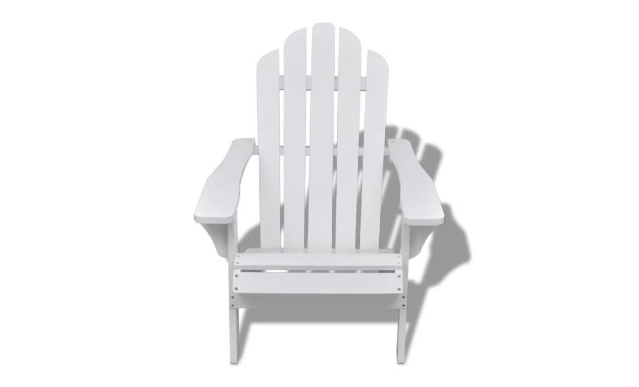 chaise de salon jardin chaise de terrasse en bois blanche chaise relaxation pas cher