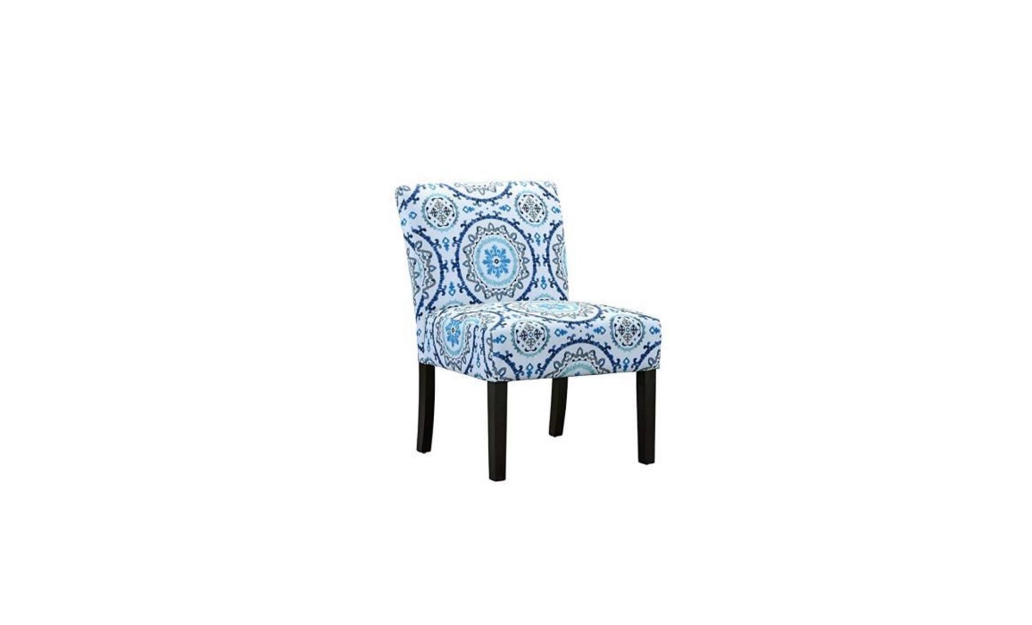 chaise de salon   style moderne élégant   tissu en lin doux   86x56x46 cm motifs géométriques