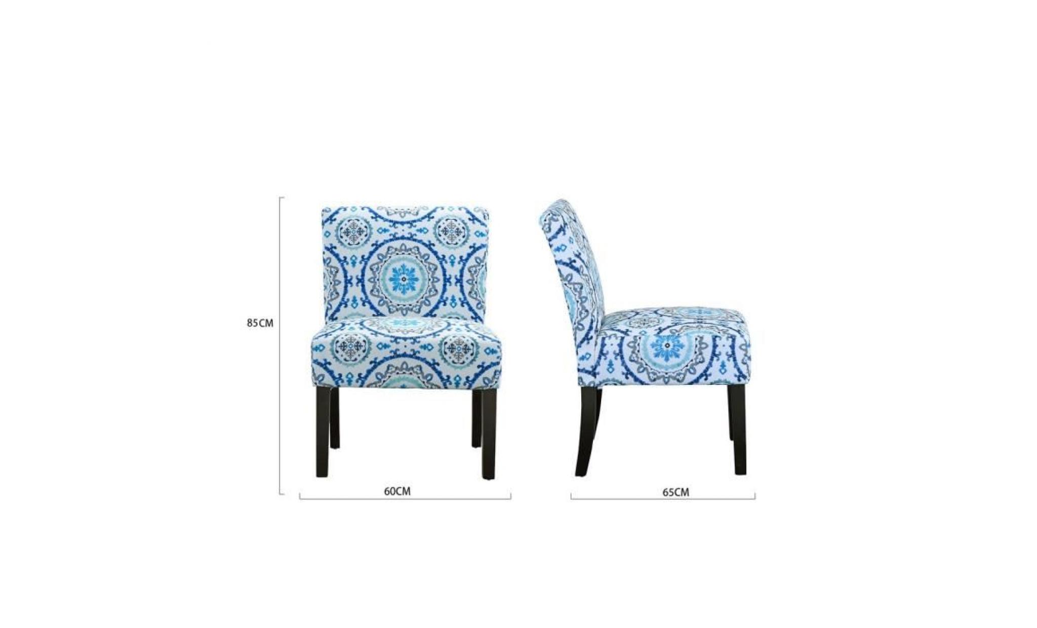 chaise de salon   style moderne élégant   tissu en lin doux   86x56x46 cm motifs géométriques pas cher