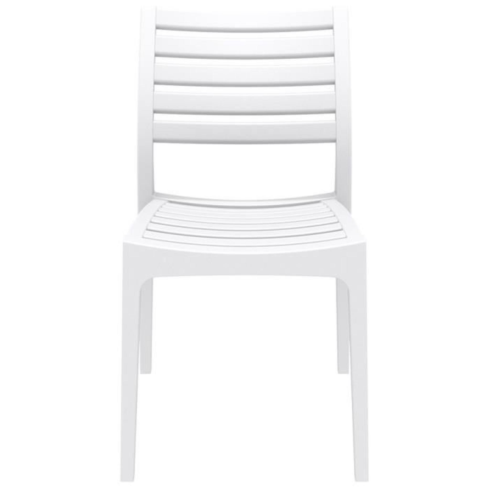 Chaise de terrasse 'PRIMO' design blanche pas cher