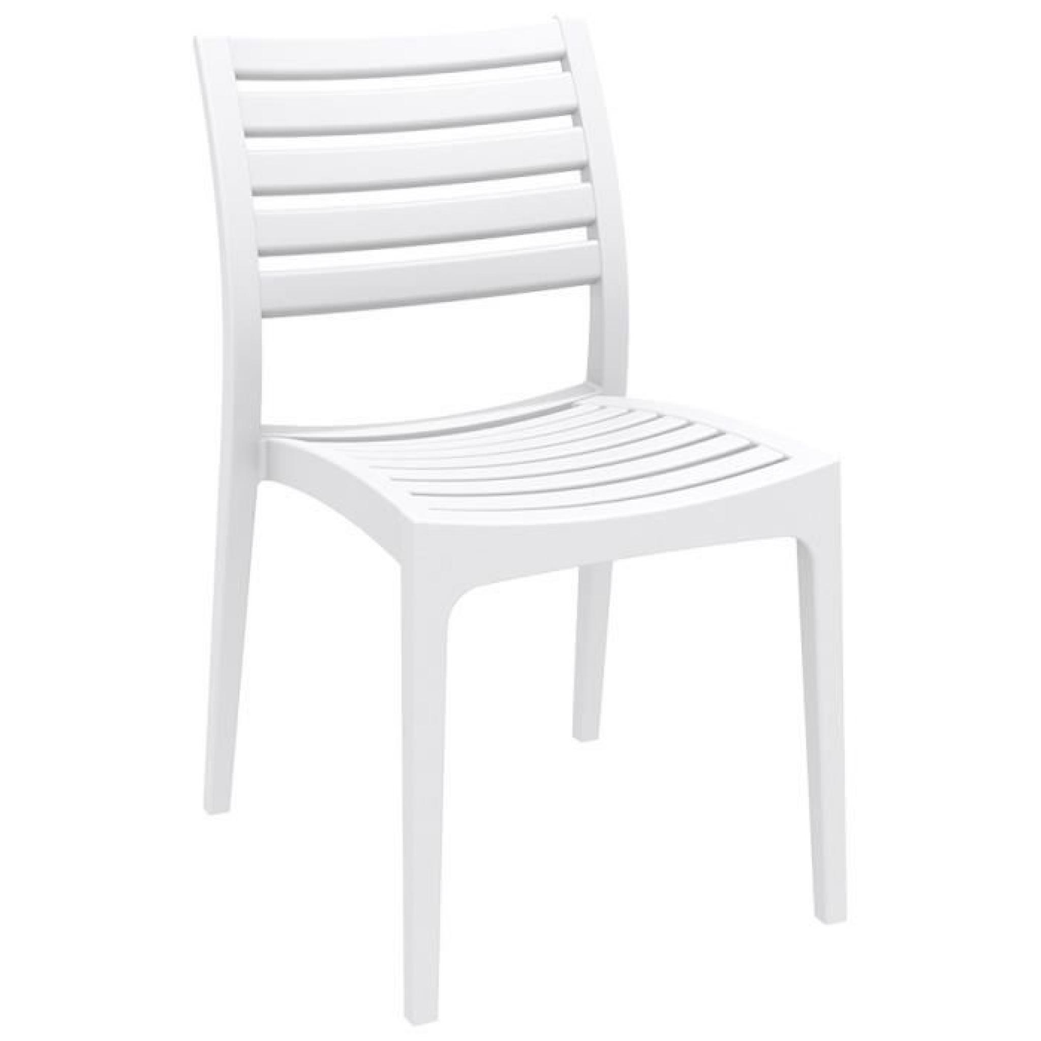 Chaise de terrasse 'PRIMO' design blanche pas cher