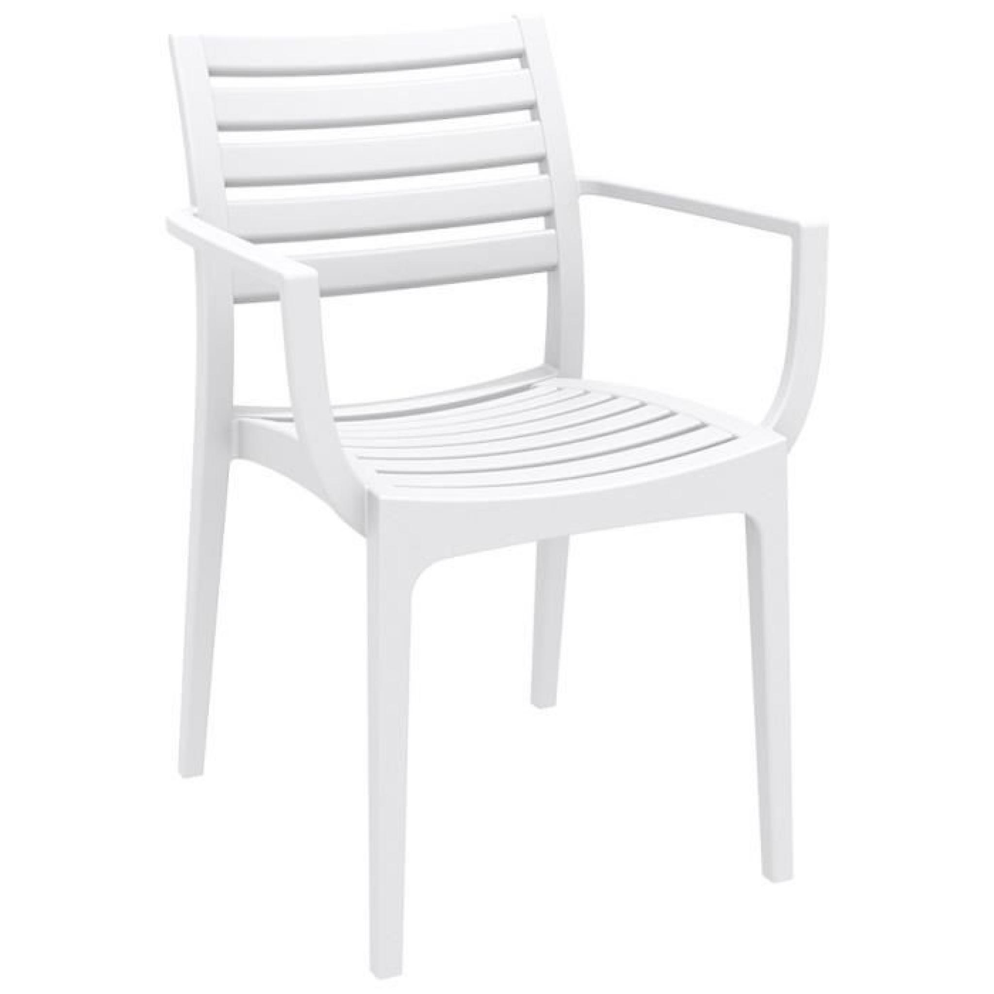 Chaise de terrasse 'ULTIMO' design blanche