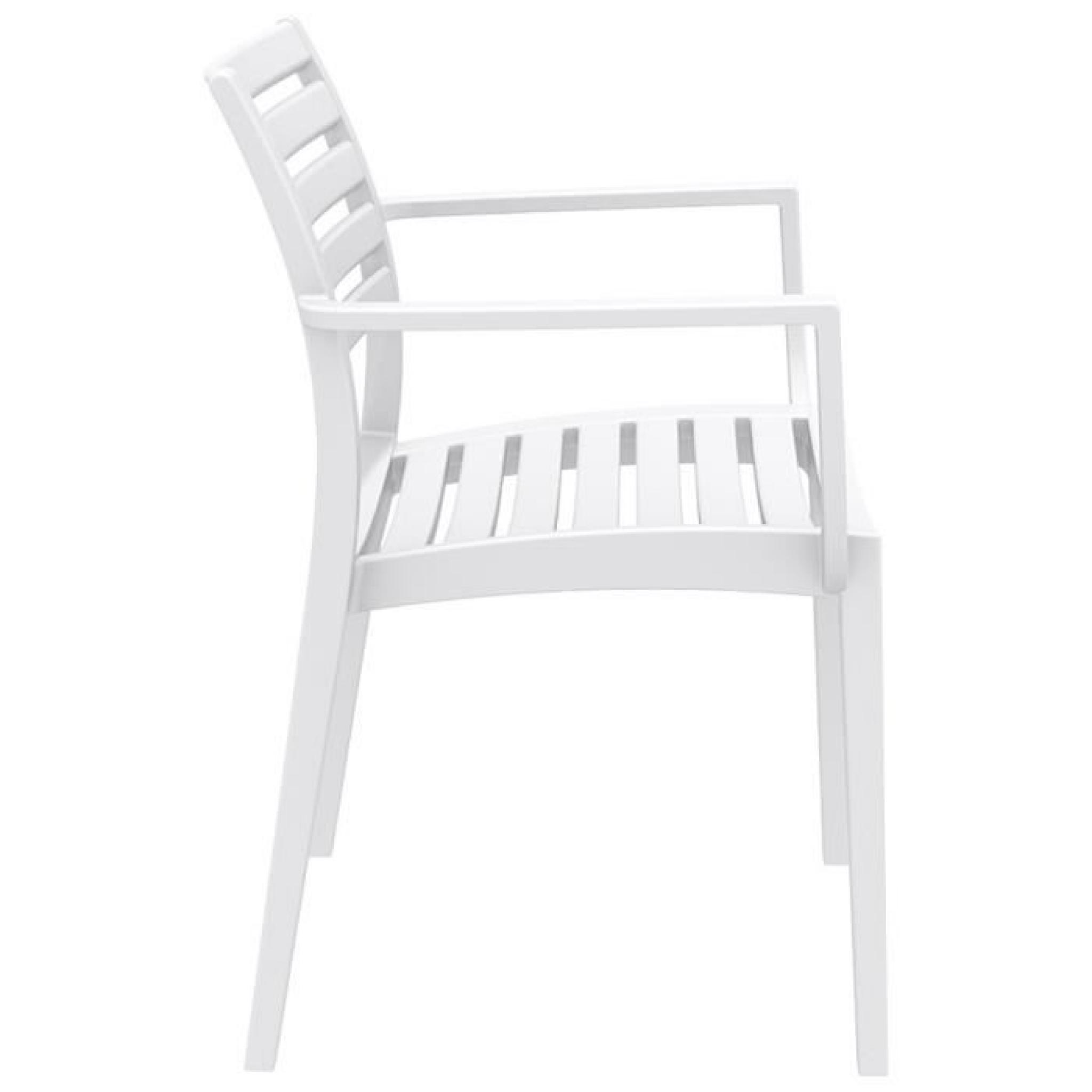 Chaise de terrasse 'ULTIMO' design blanche pas cher