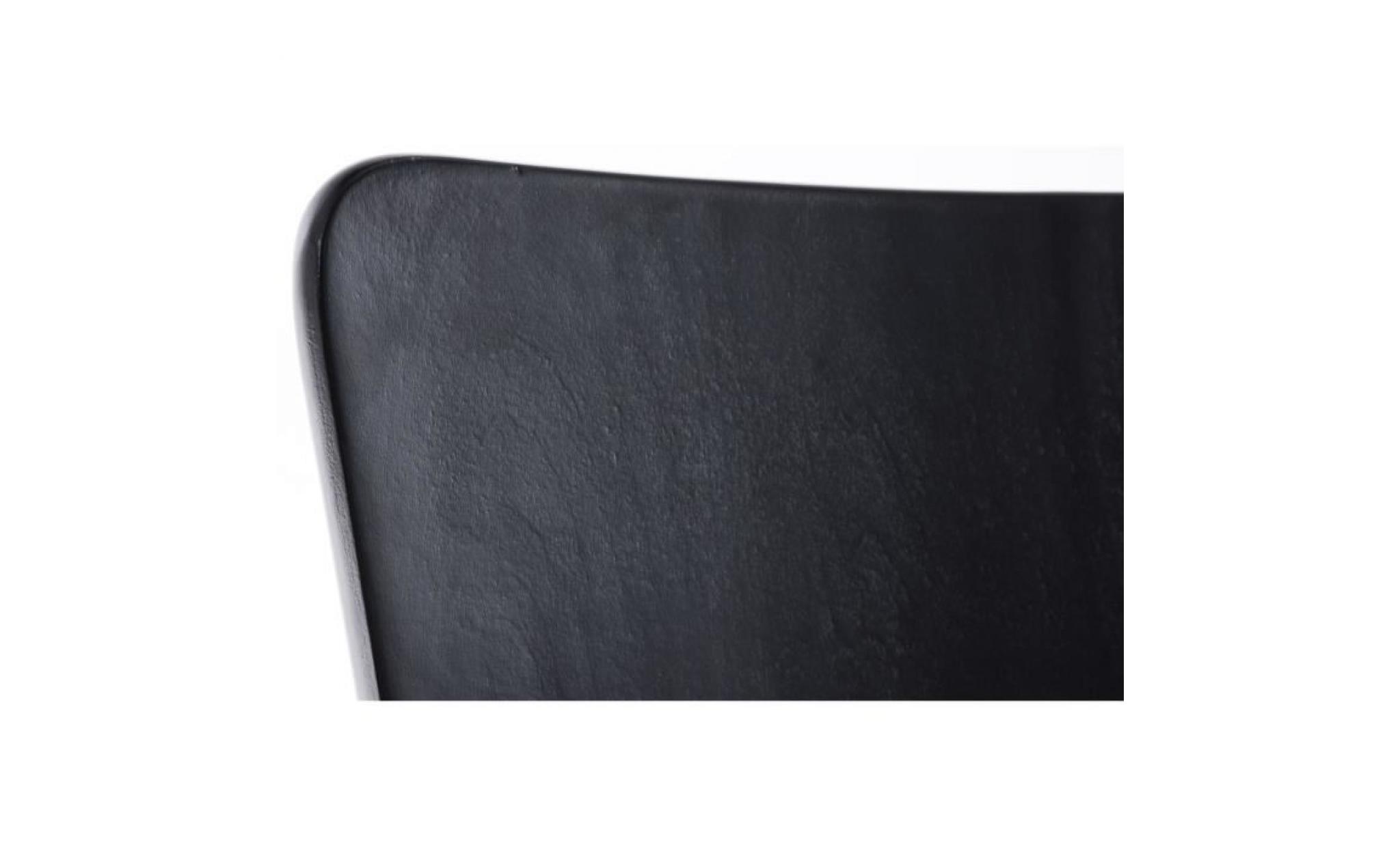 chaise de visiteur empilable en bois noir   84 x 43 x 50 cm pas cher