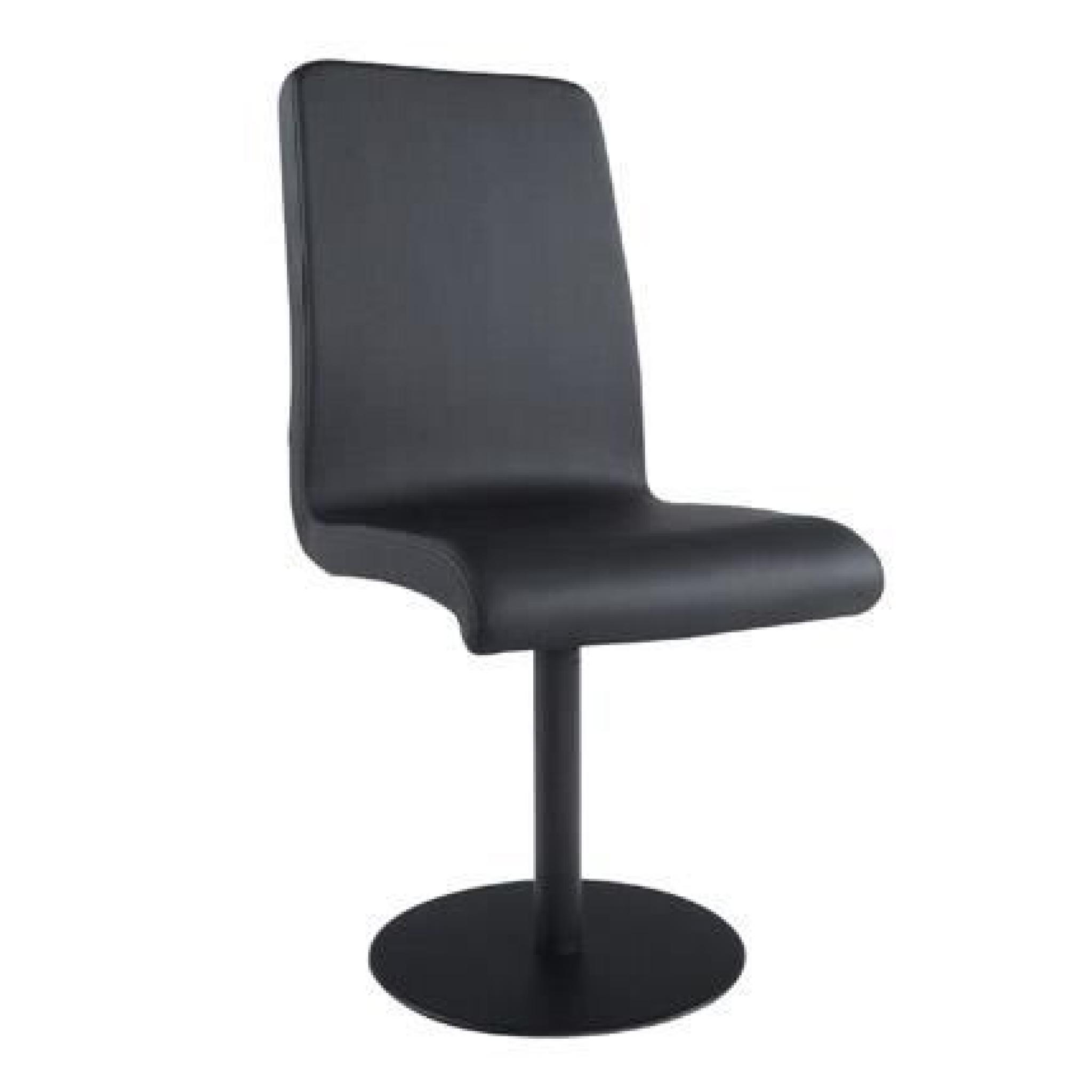 Chaise design 45x55x94cm STAN - noir