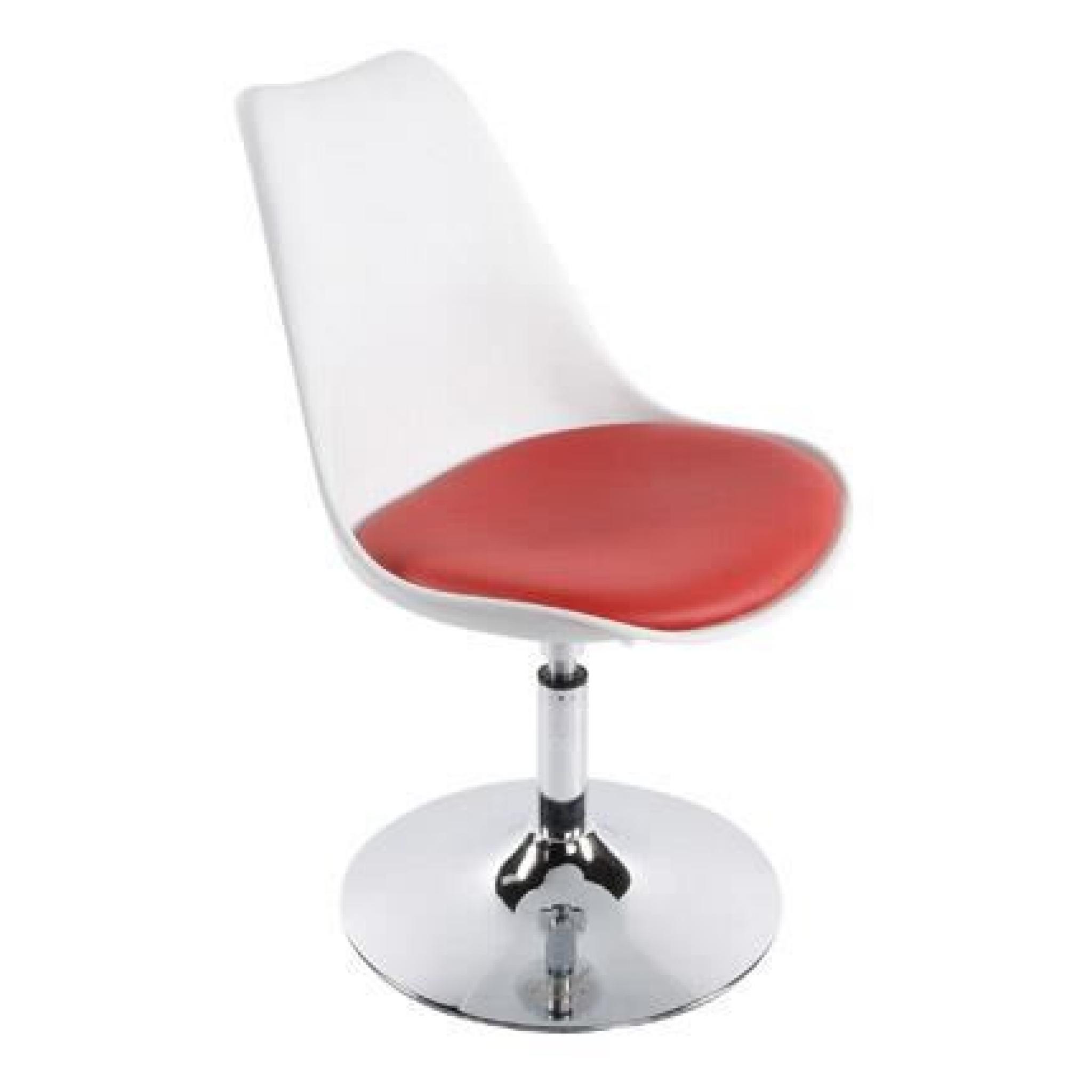 Chaise design 48x54x85cm VIC - rouge