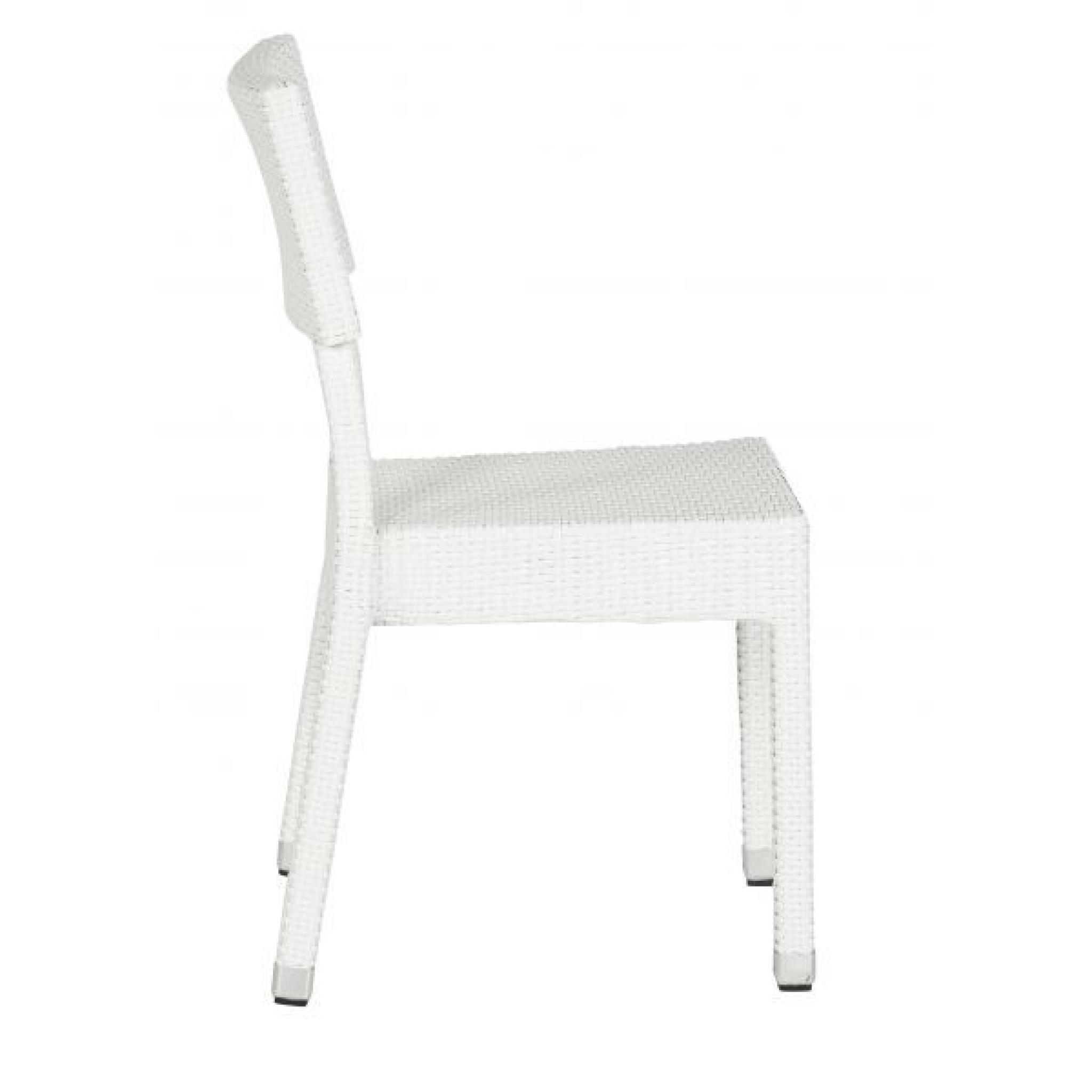 Chaise design Askari - Blanc Lot de 2 pas cher
