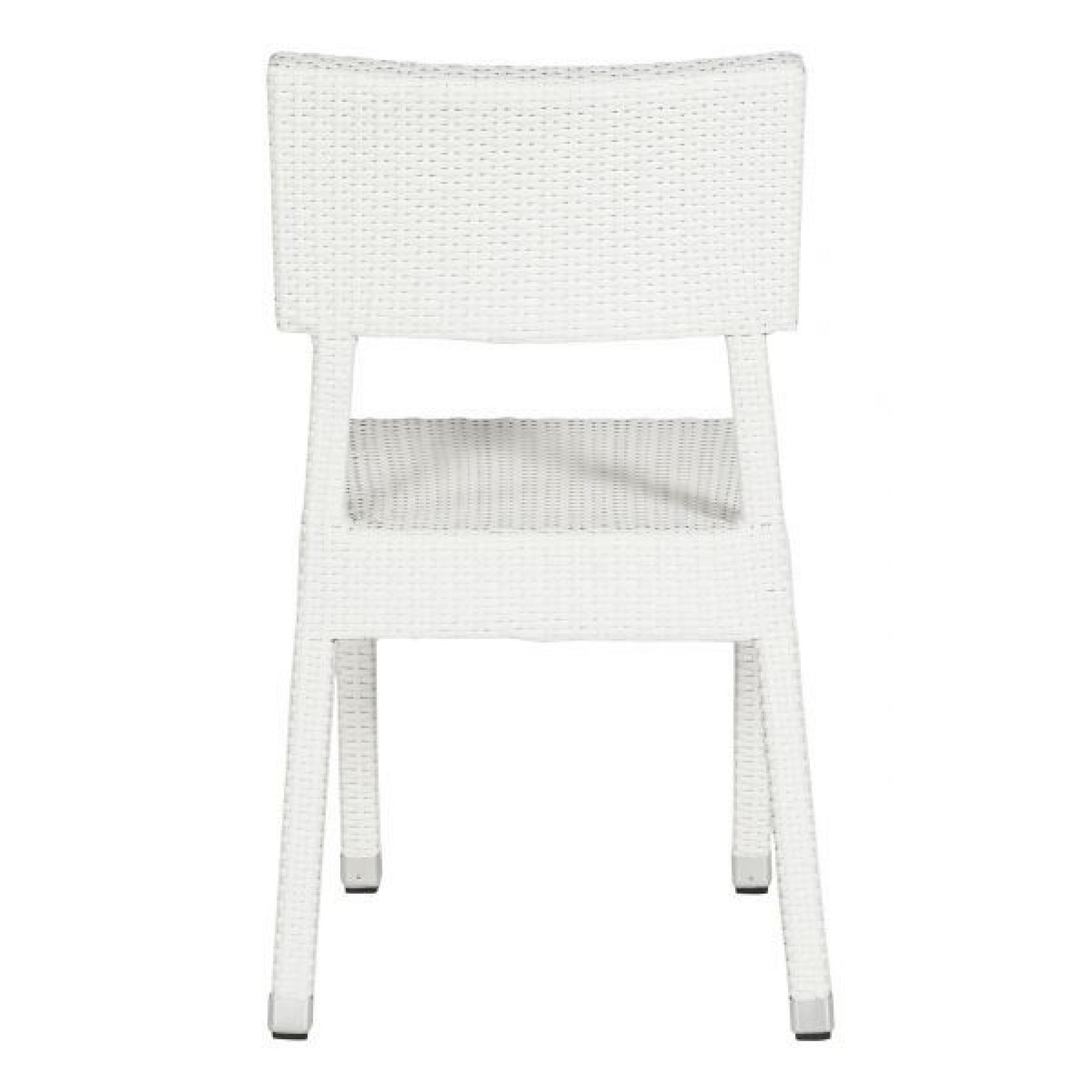 Chaise design Askari - Blanc Lot de 3 pas cher