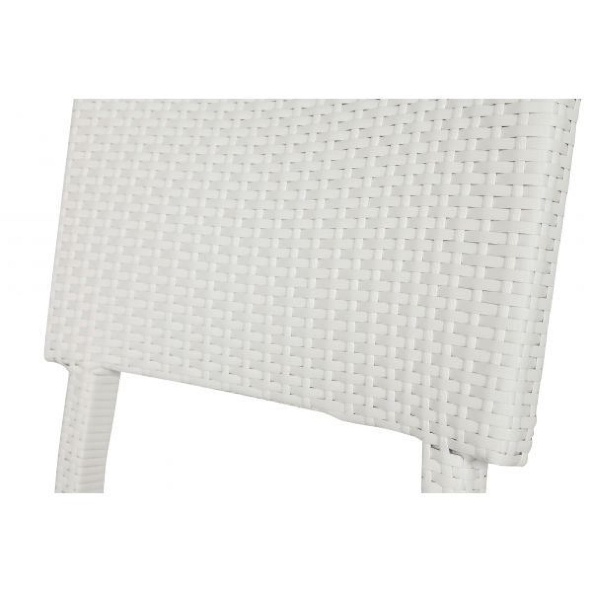 Chaise design Askari - Blanc Lot de 3 pas cher