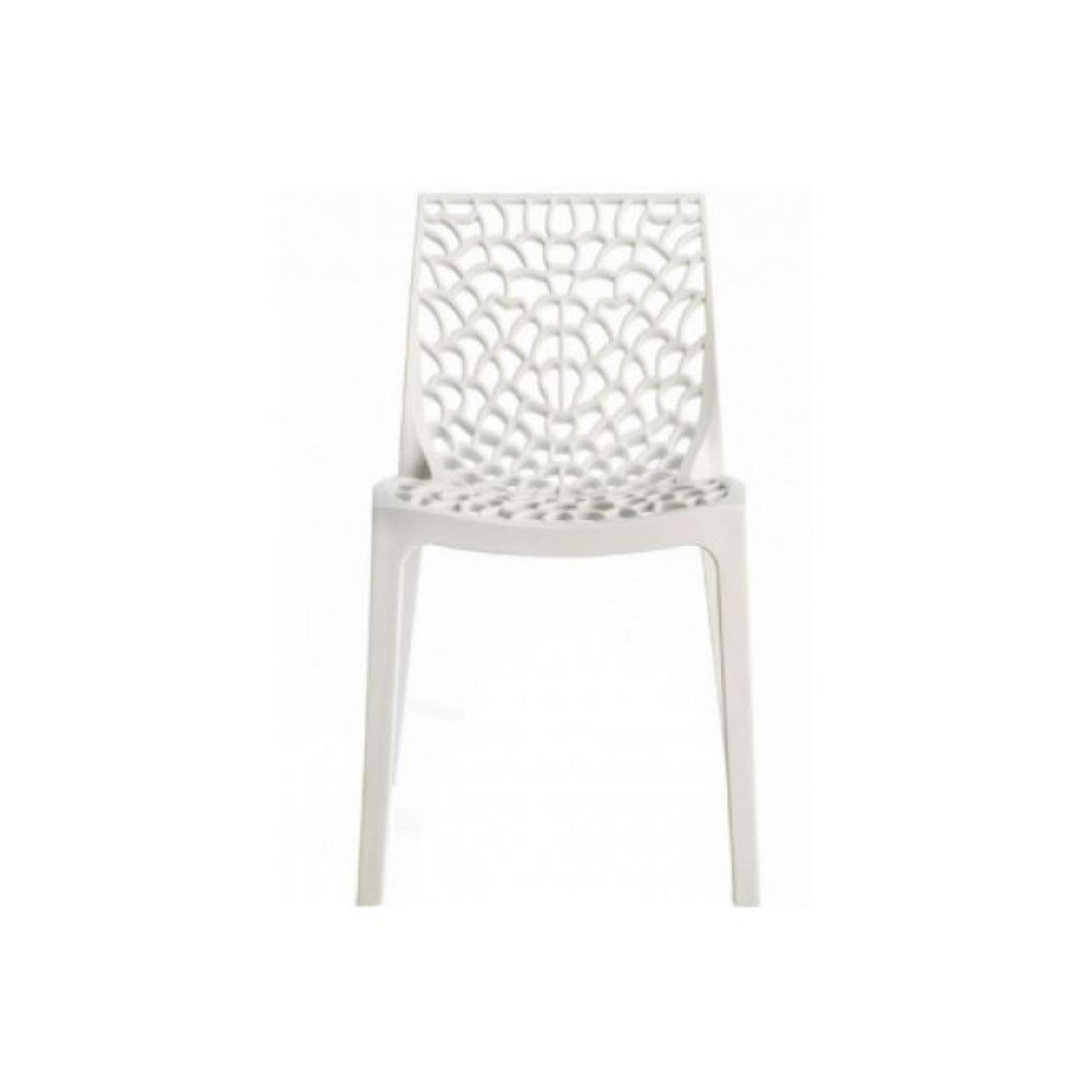 Chaise design blanche Gruyer