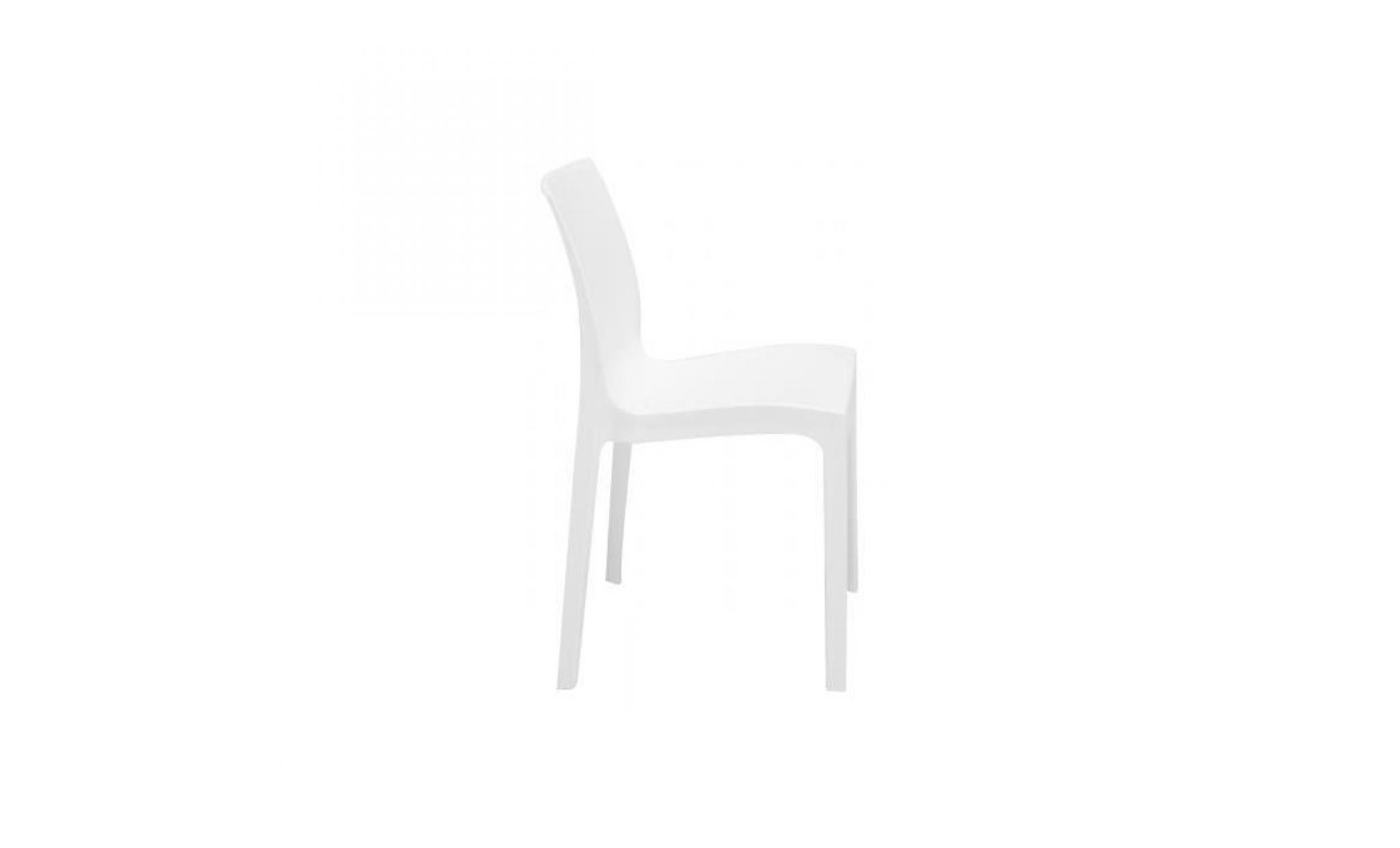 Chaise design blanche Istanbul pas cher