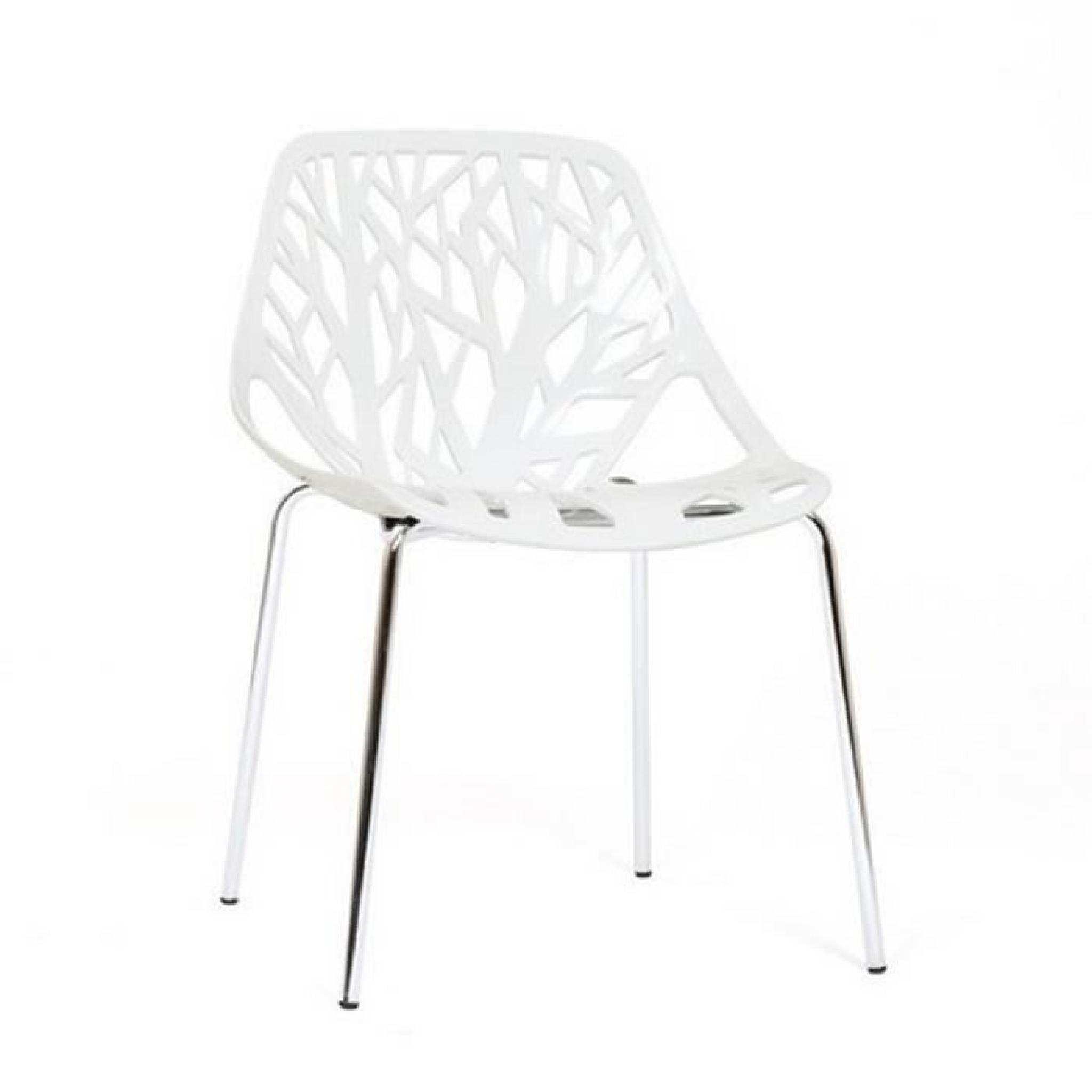 Chaise design blanche - Lily