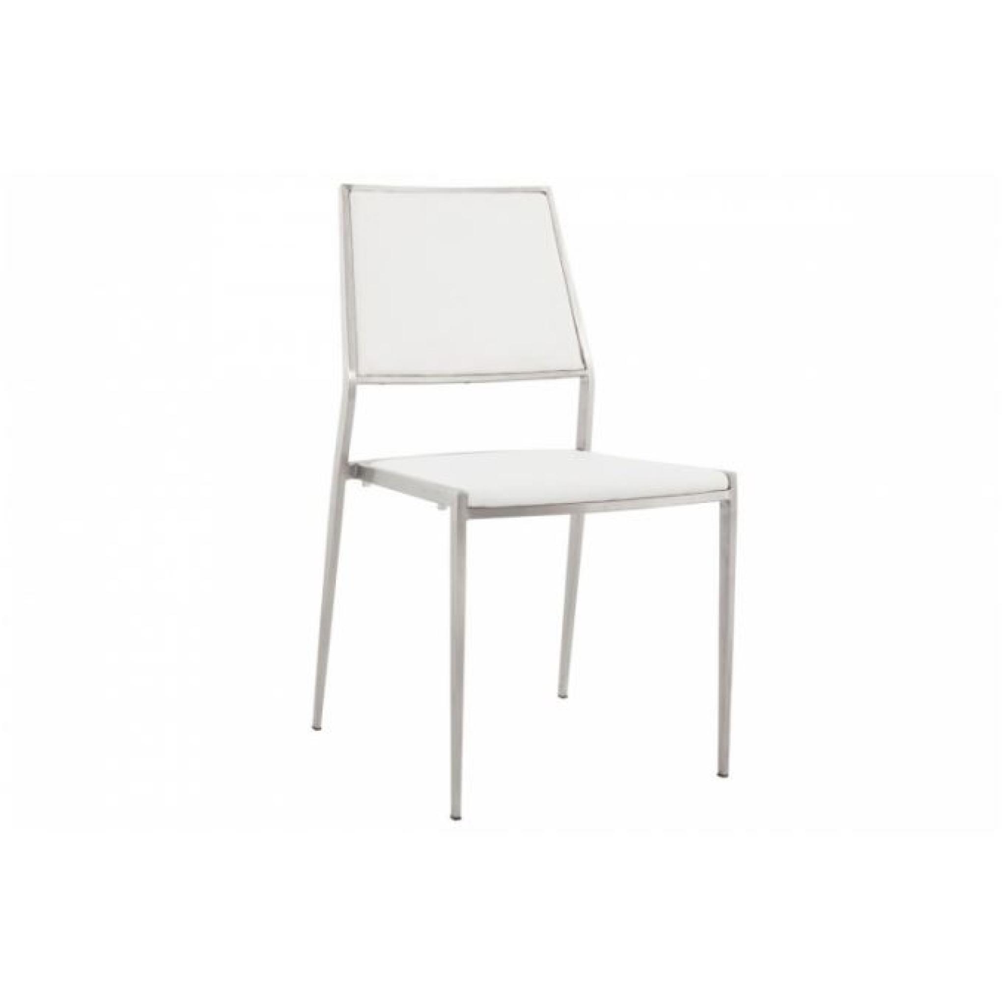 Chaise design blanche Paloma