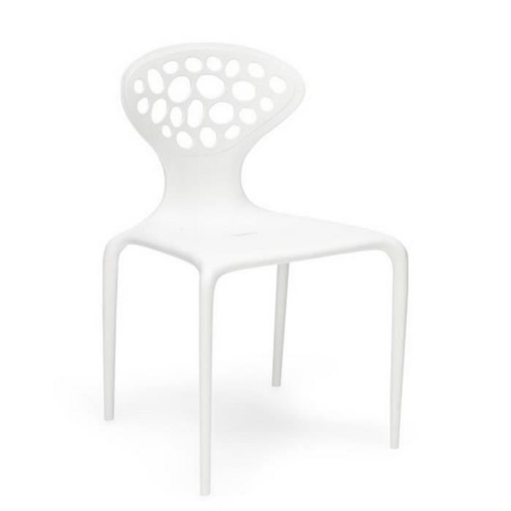 Chaise design blanche - Perla