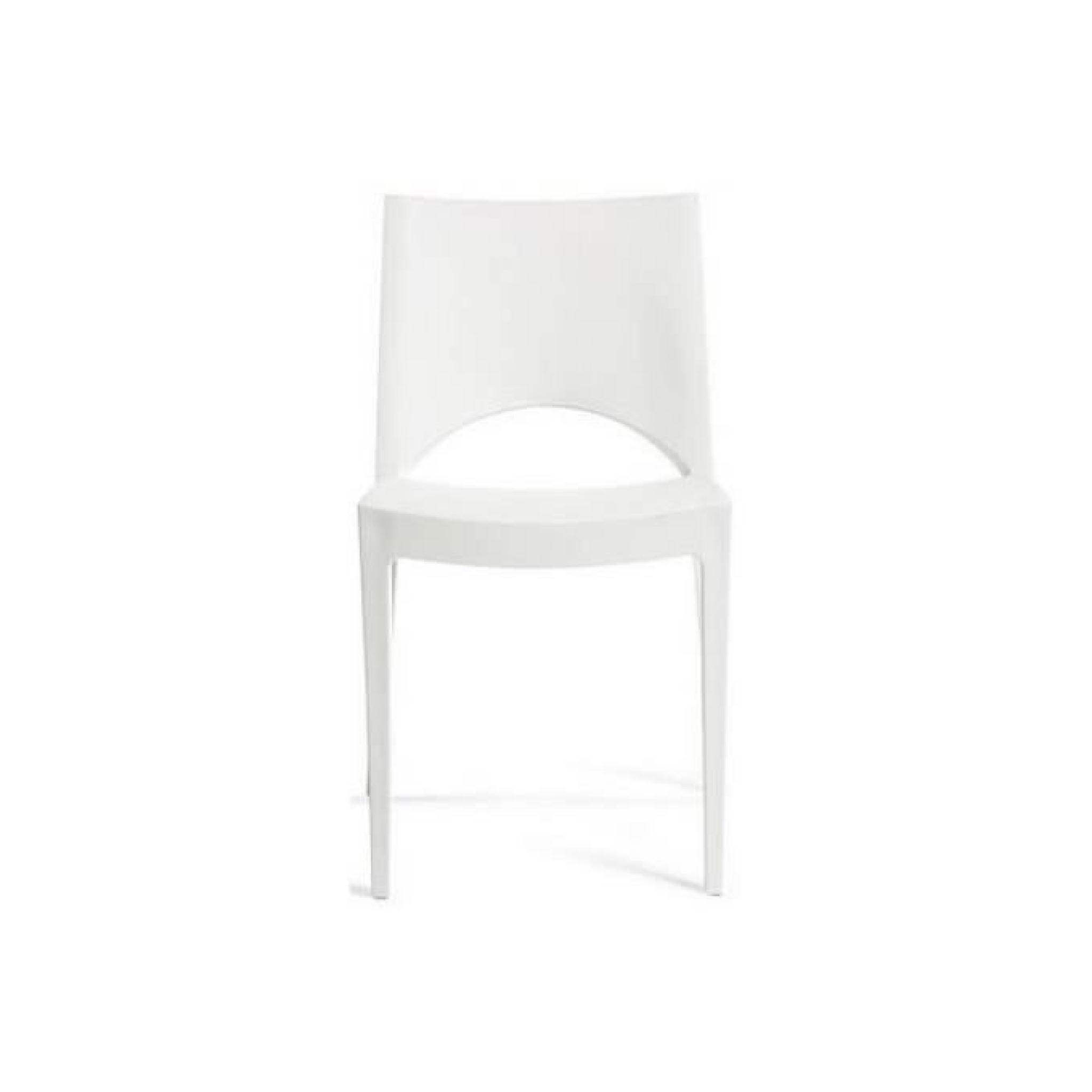 Chaise design blanche Venise pas cher