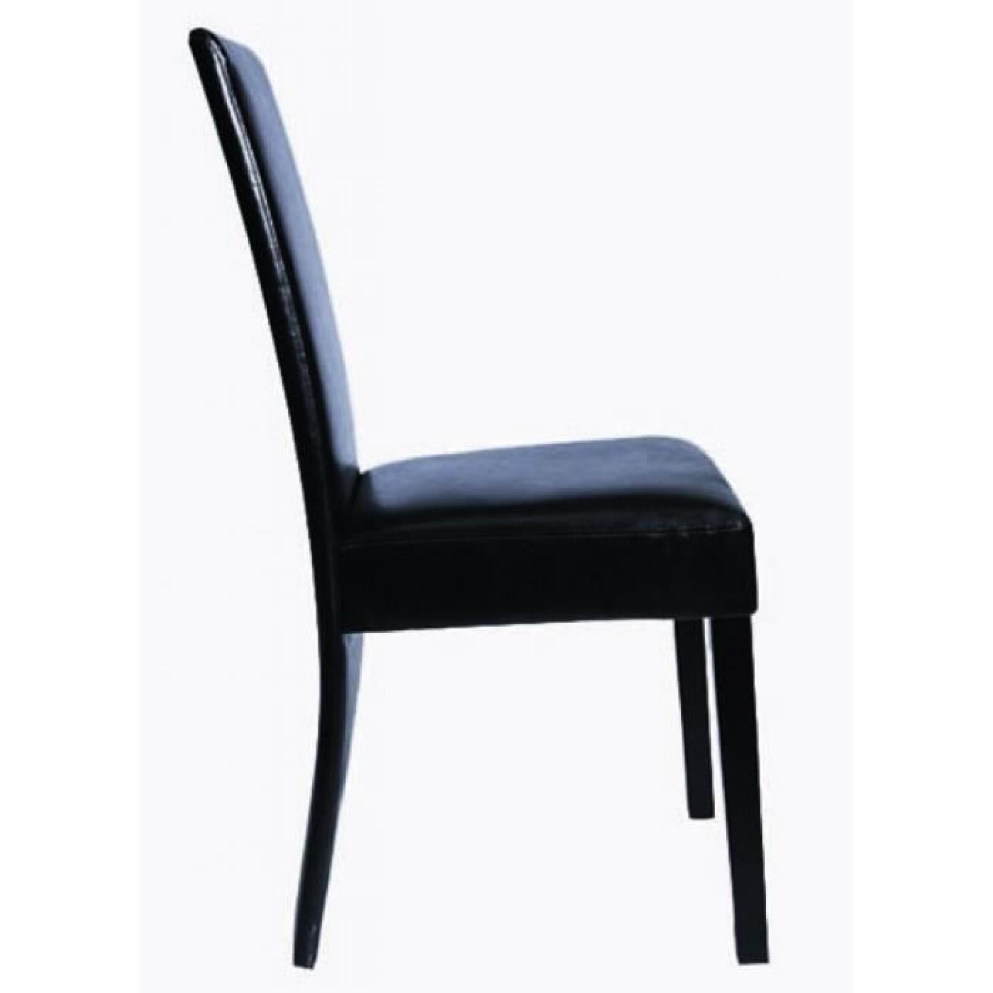 Chaise design bois marron (lot de 6) pas cher