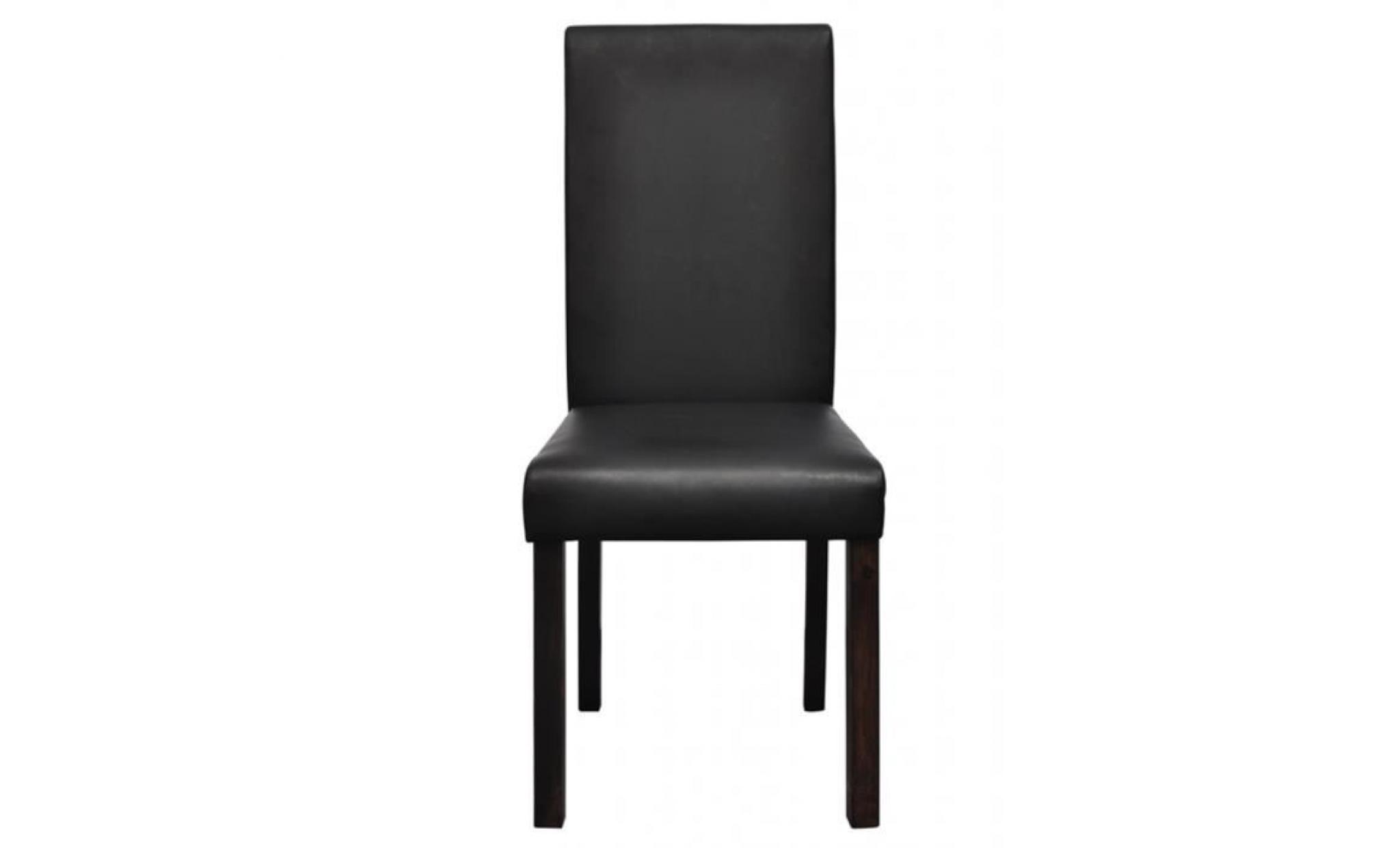 Chaise design classique noire (lot de 2) pas cher