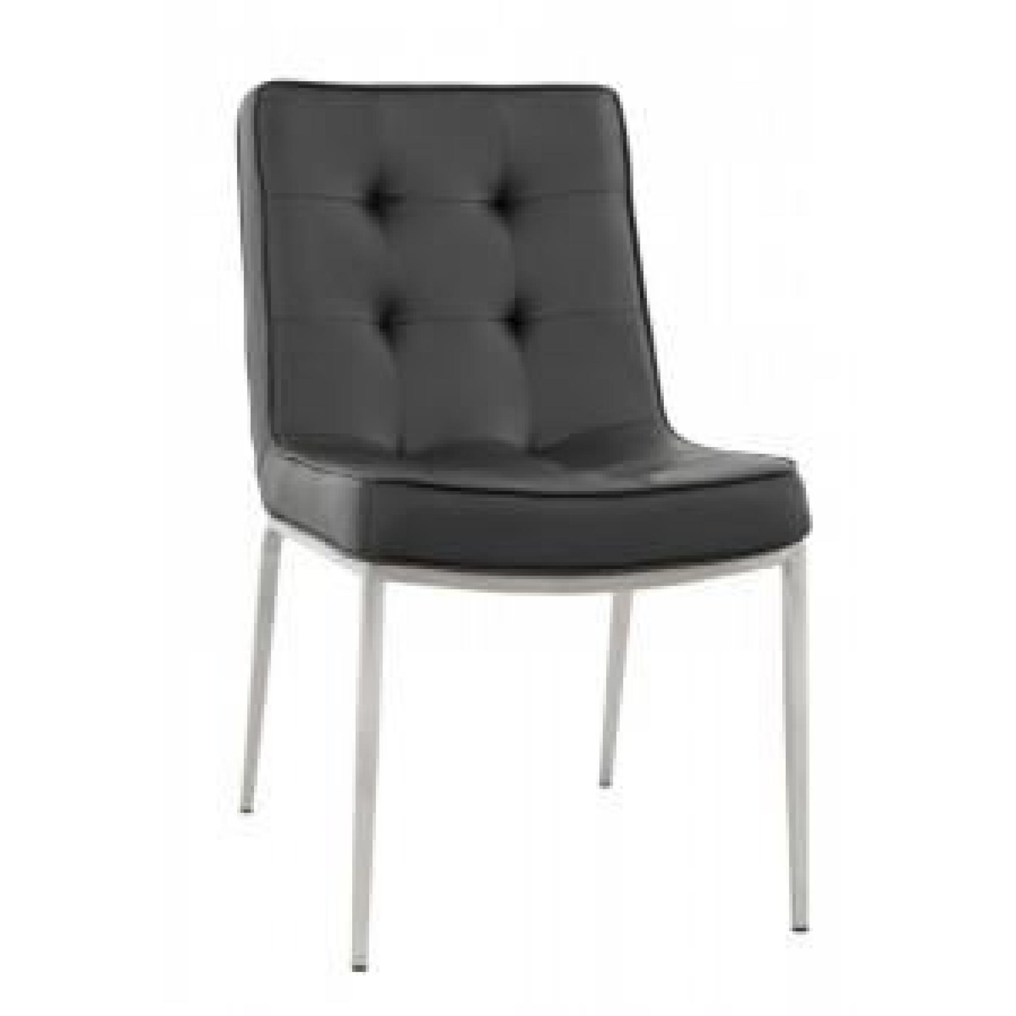 Chaise design Confort Noir - Paris Prix