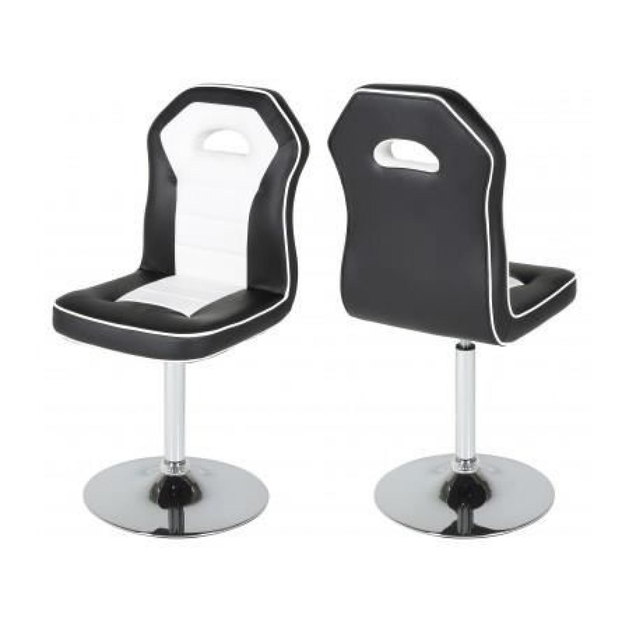 Chaise design design blanc/noir Murcielago