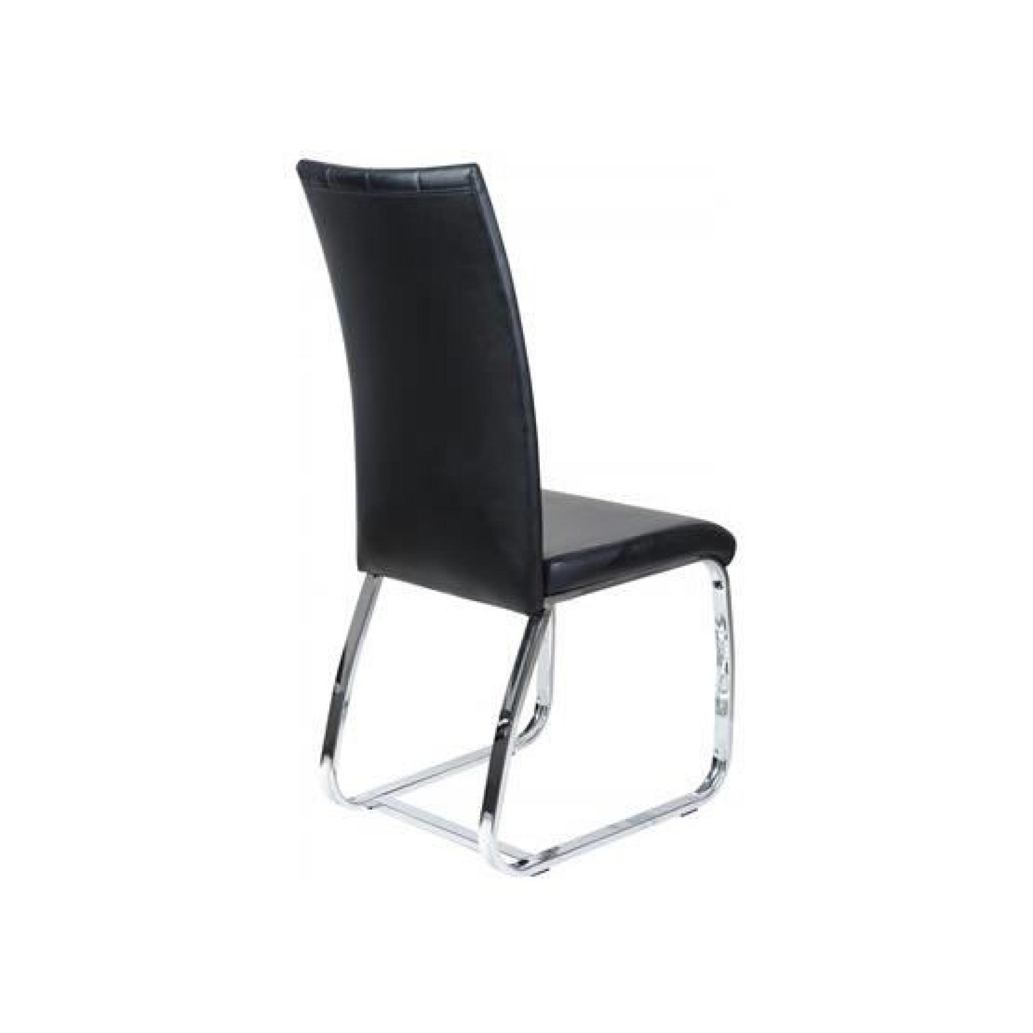 Chaise design Emilie noir   Par 4 pas cher