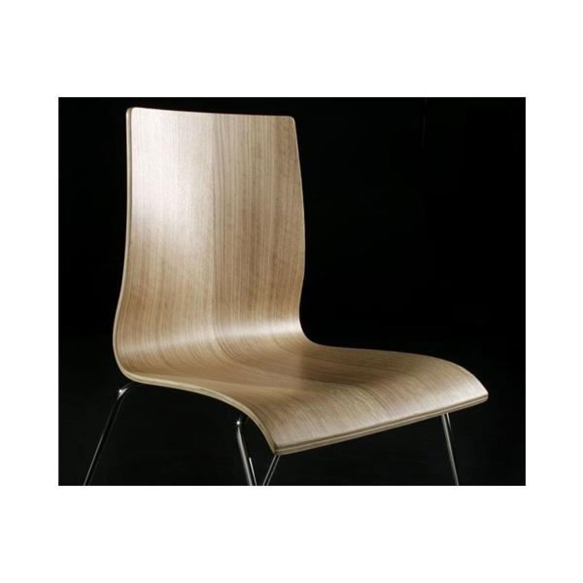 Chaise design en bois ou dérivés de couleur natu