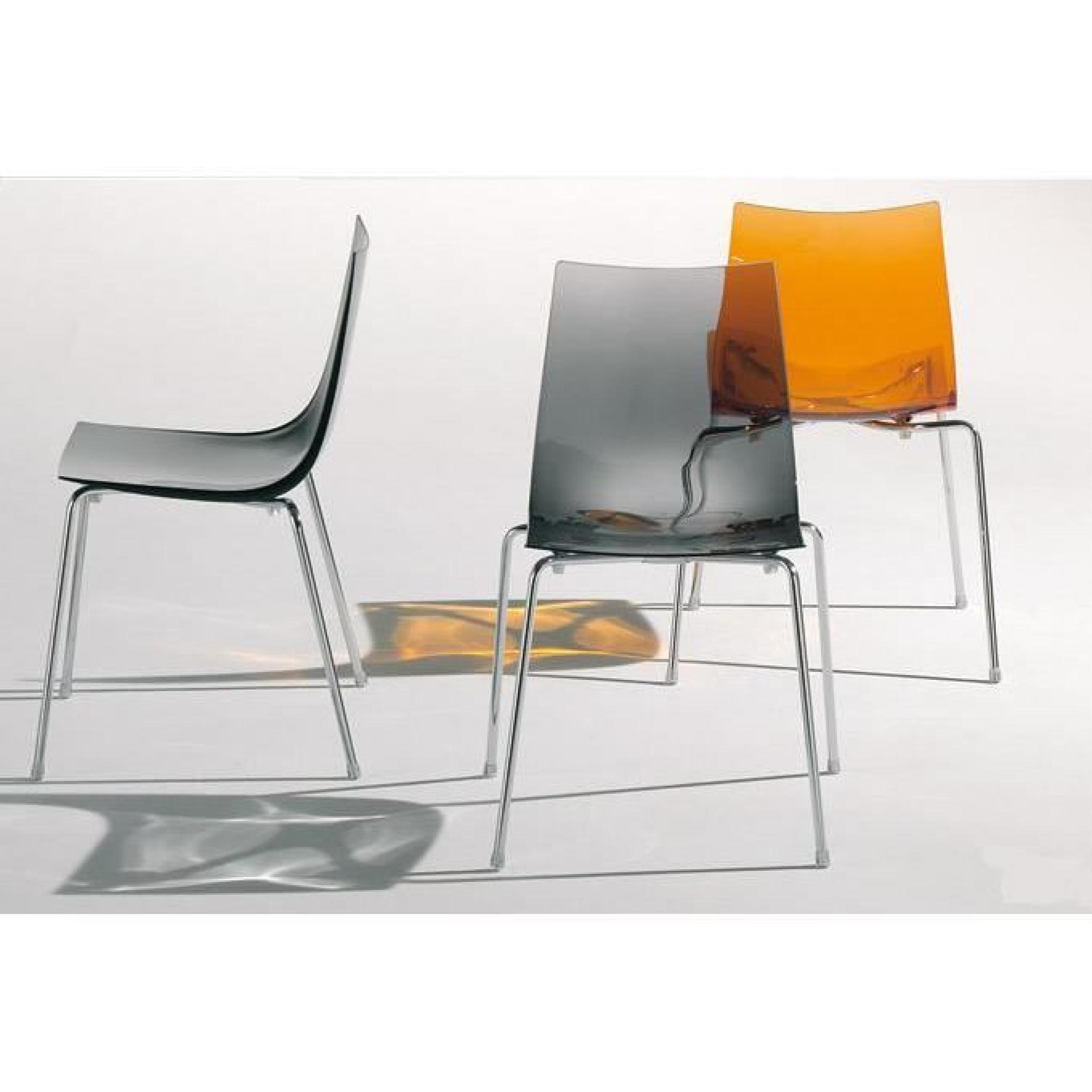 chaise design en métacrylate slim 3