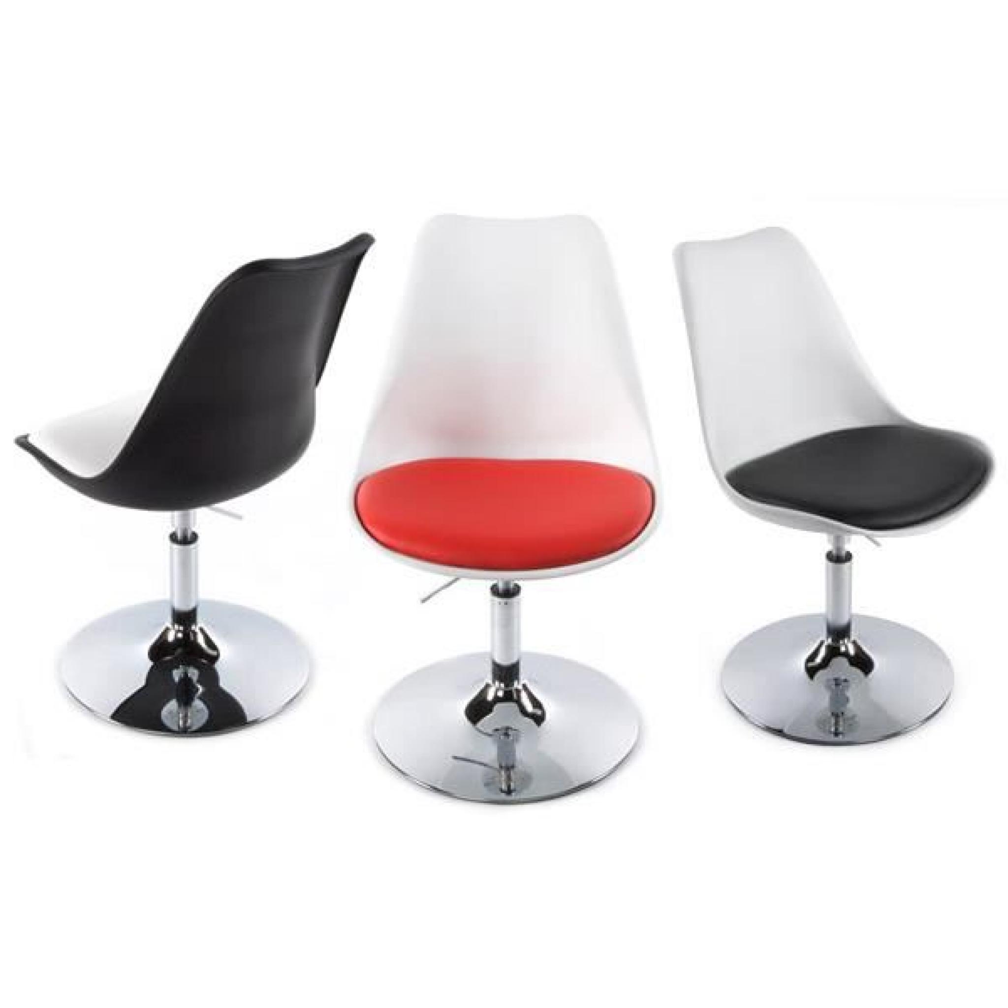 Chaise design en polyuréthane de couleur blanch… pas cher