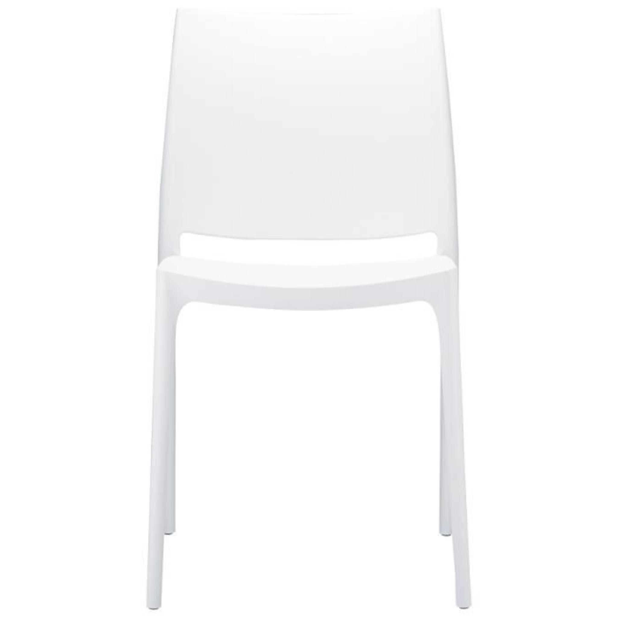 Chaise design 'ENZO' blanche pas cher