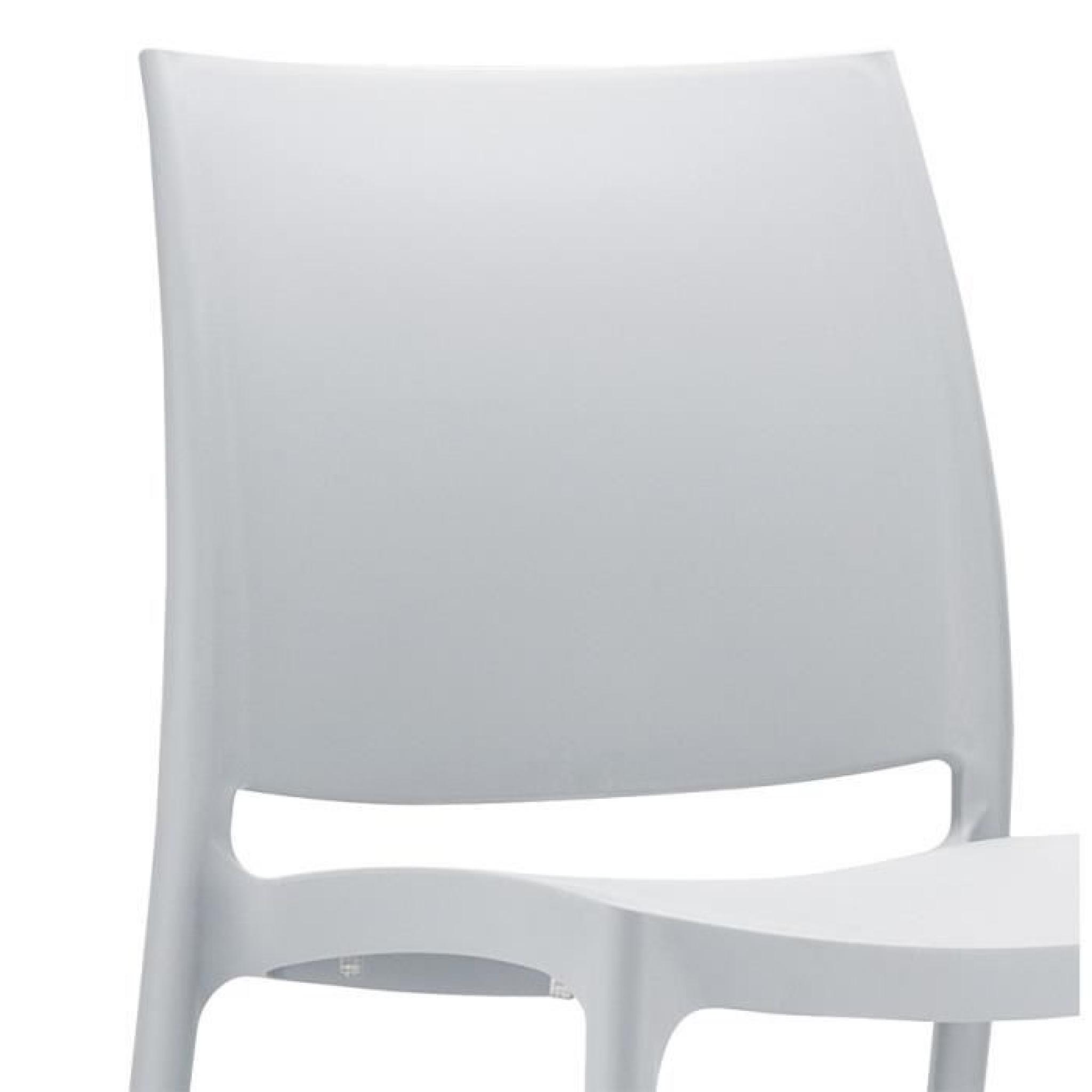Chaise design 'ENZO' grise pas cher