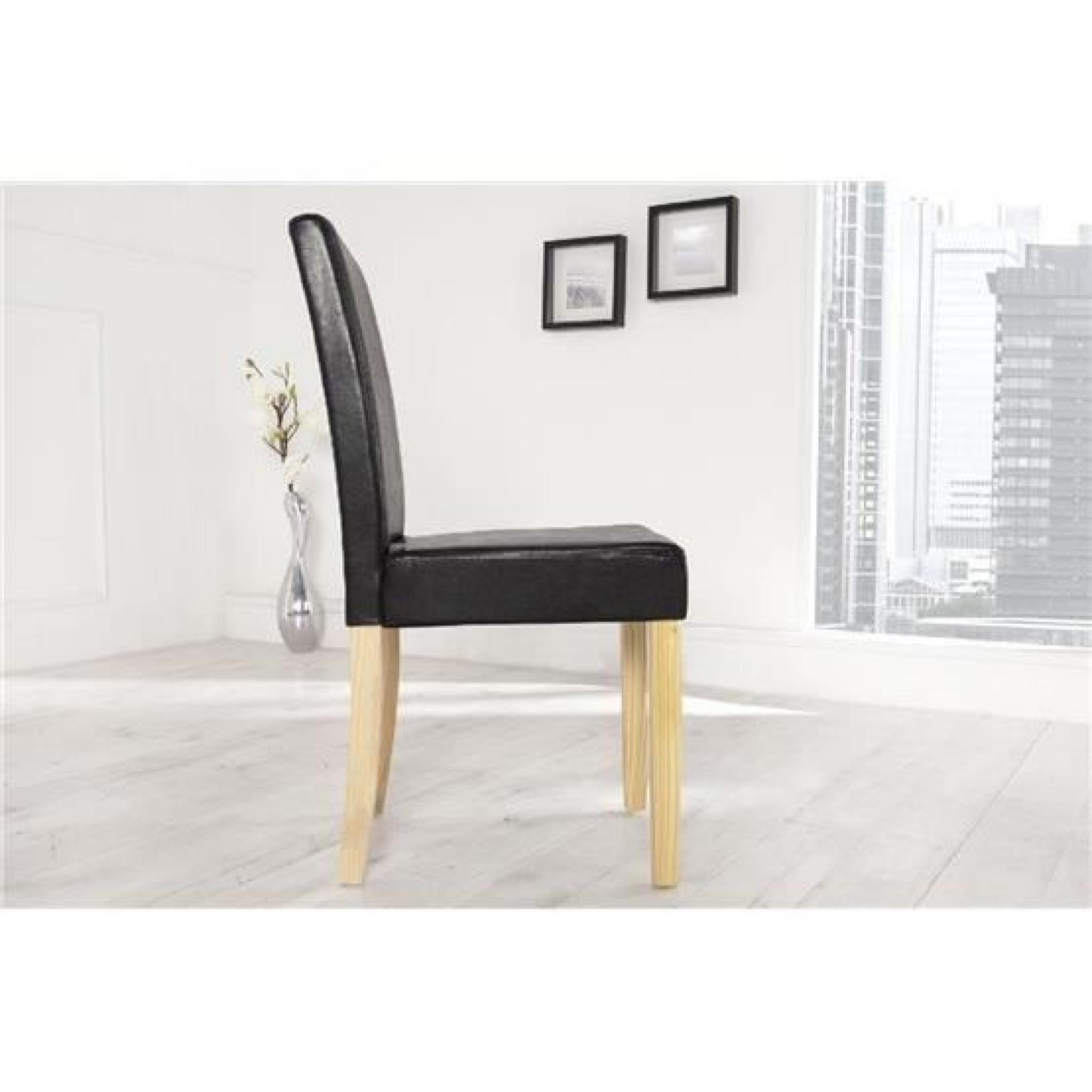 Chaise design Guena noir   Par 4 pas cher