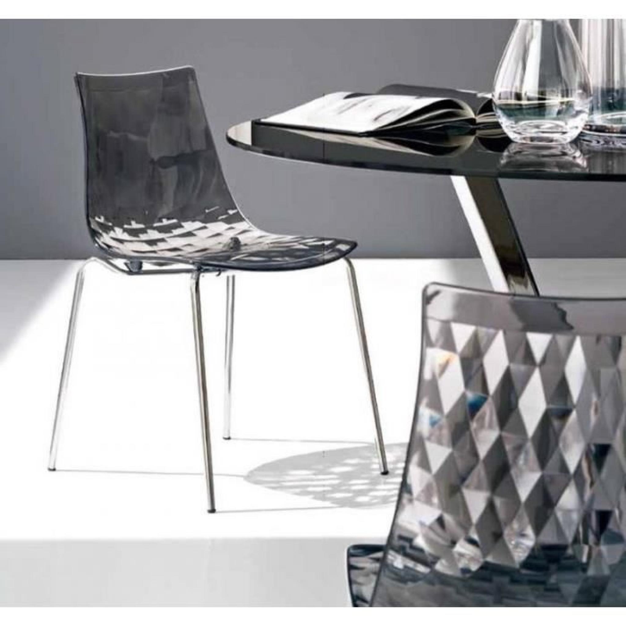Chaise design ICE grise de CALLIGARIS 