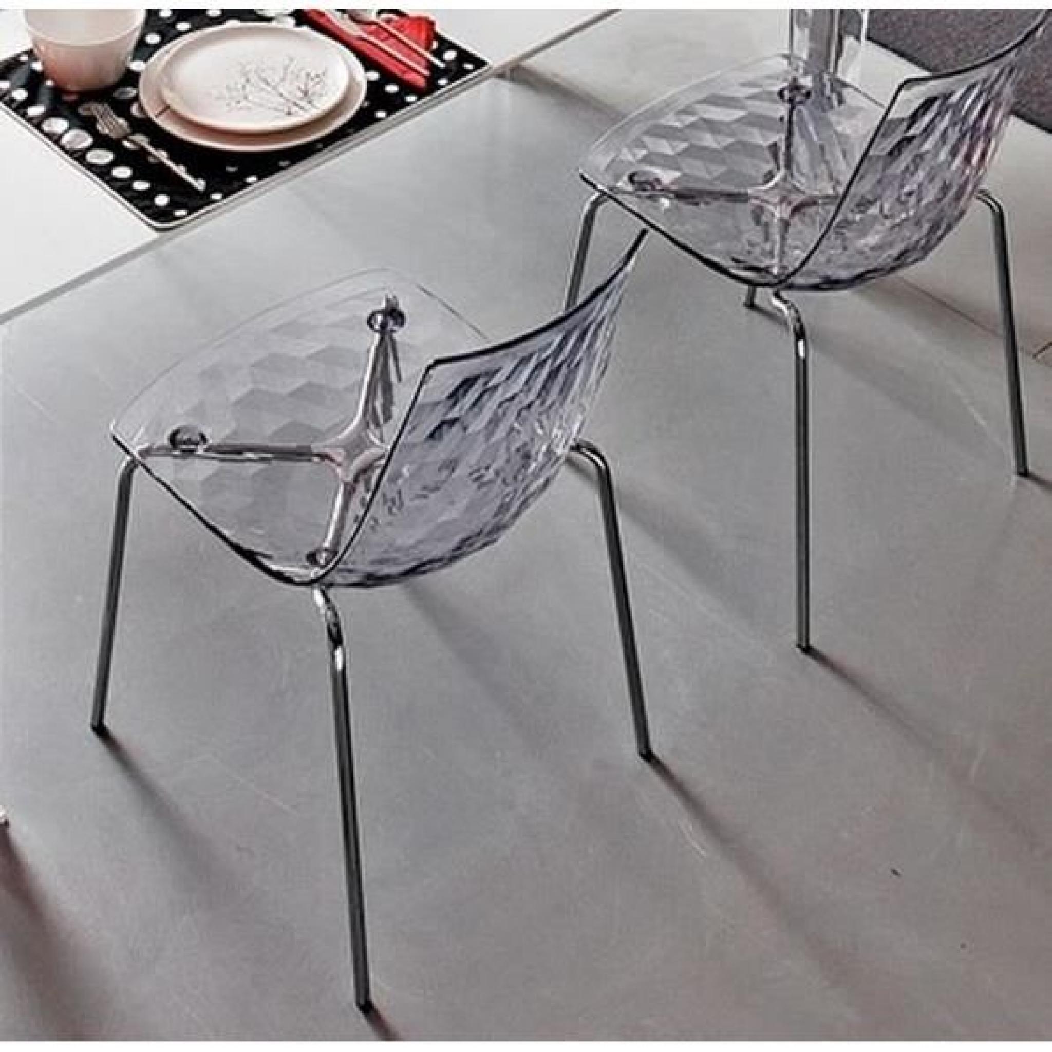 Chaise design ICE transparente de CALLIGARIS  pas cher
