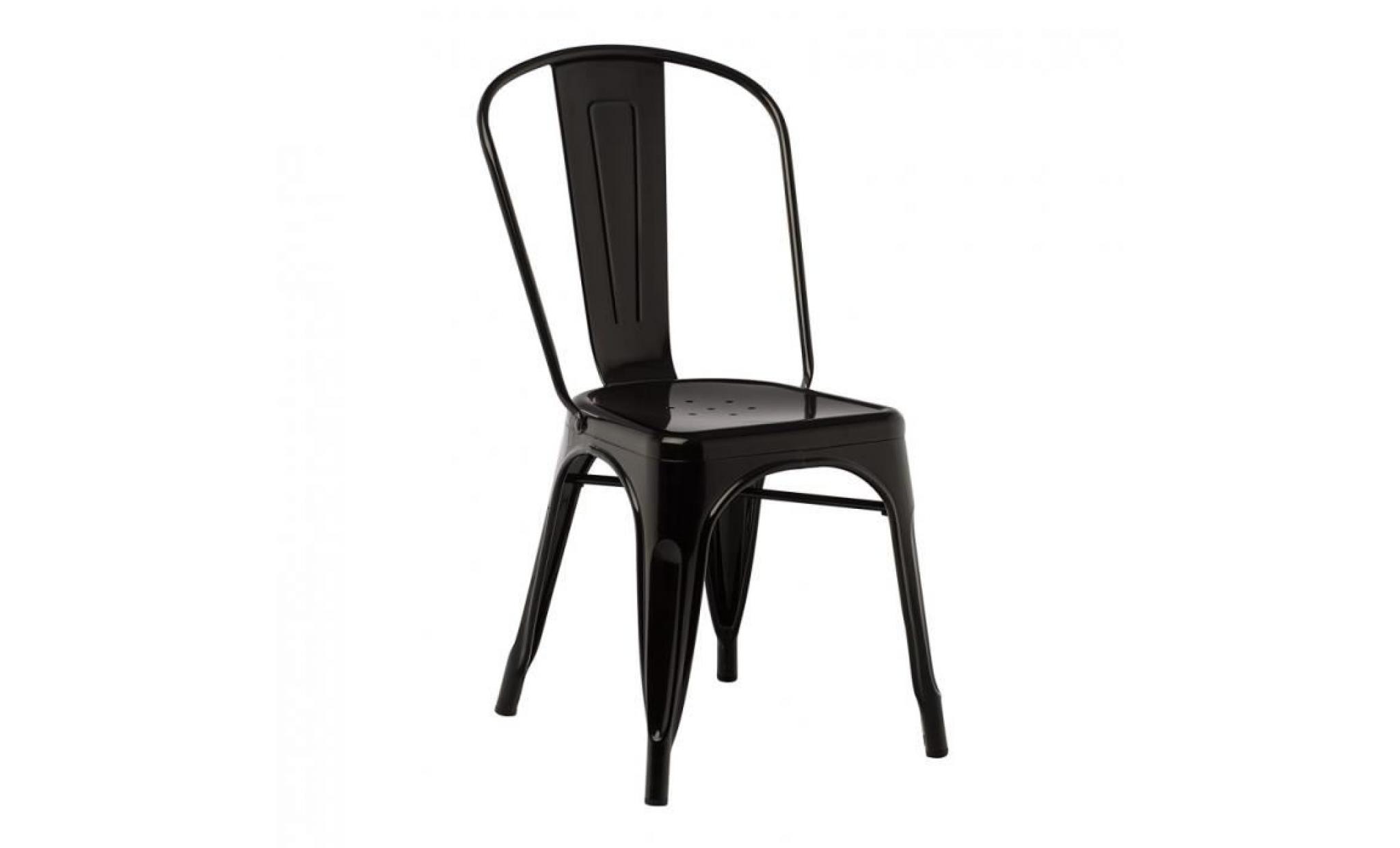 chaise design industriel lix noir