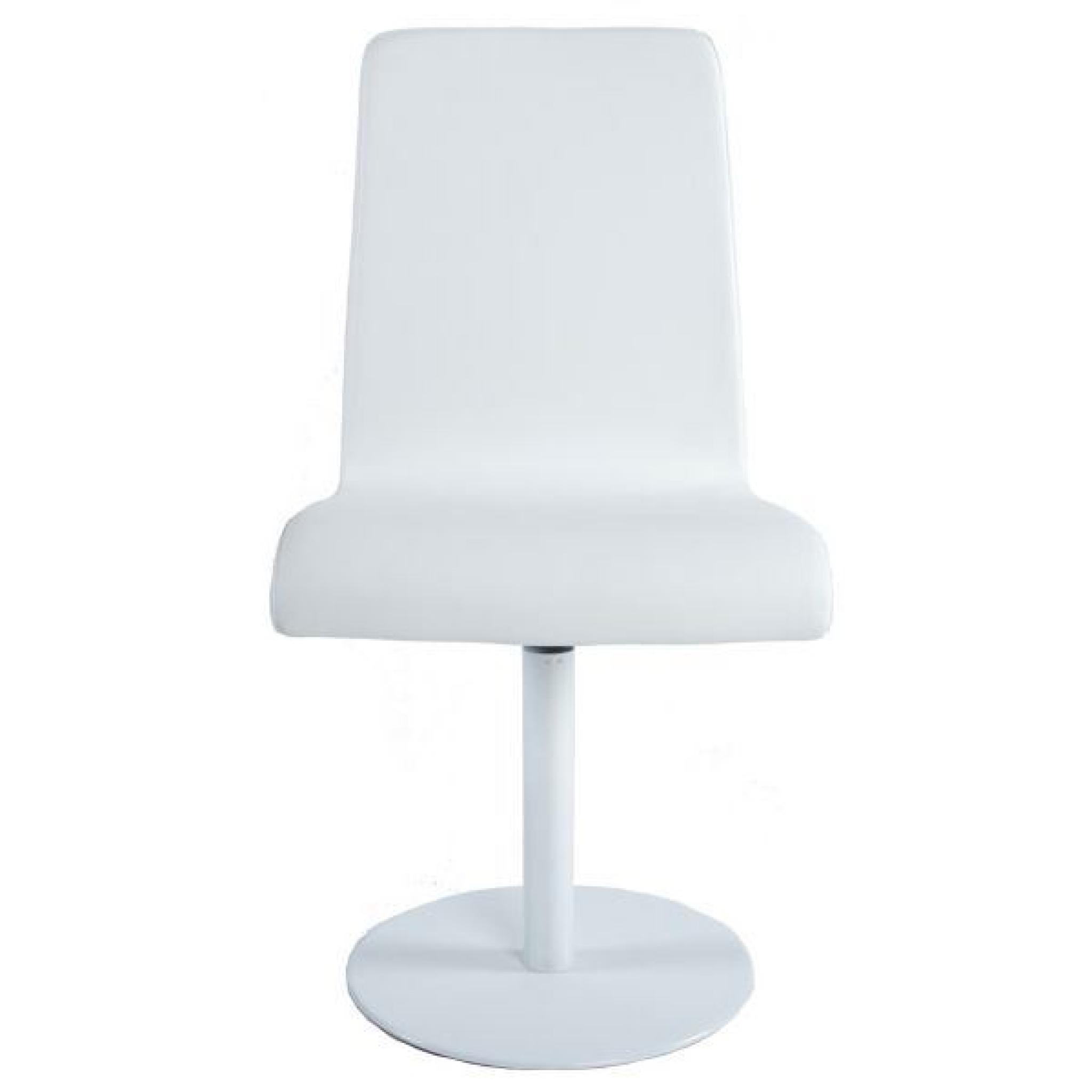 Chaise design Krupa - Blanc Lot de 2 pas cher