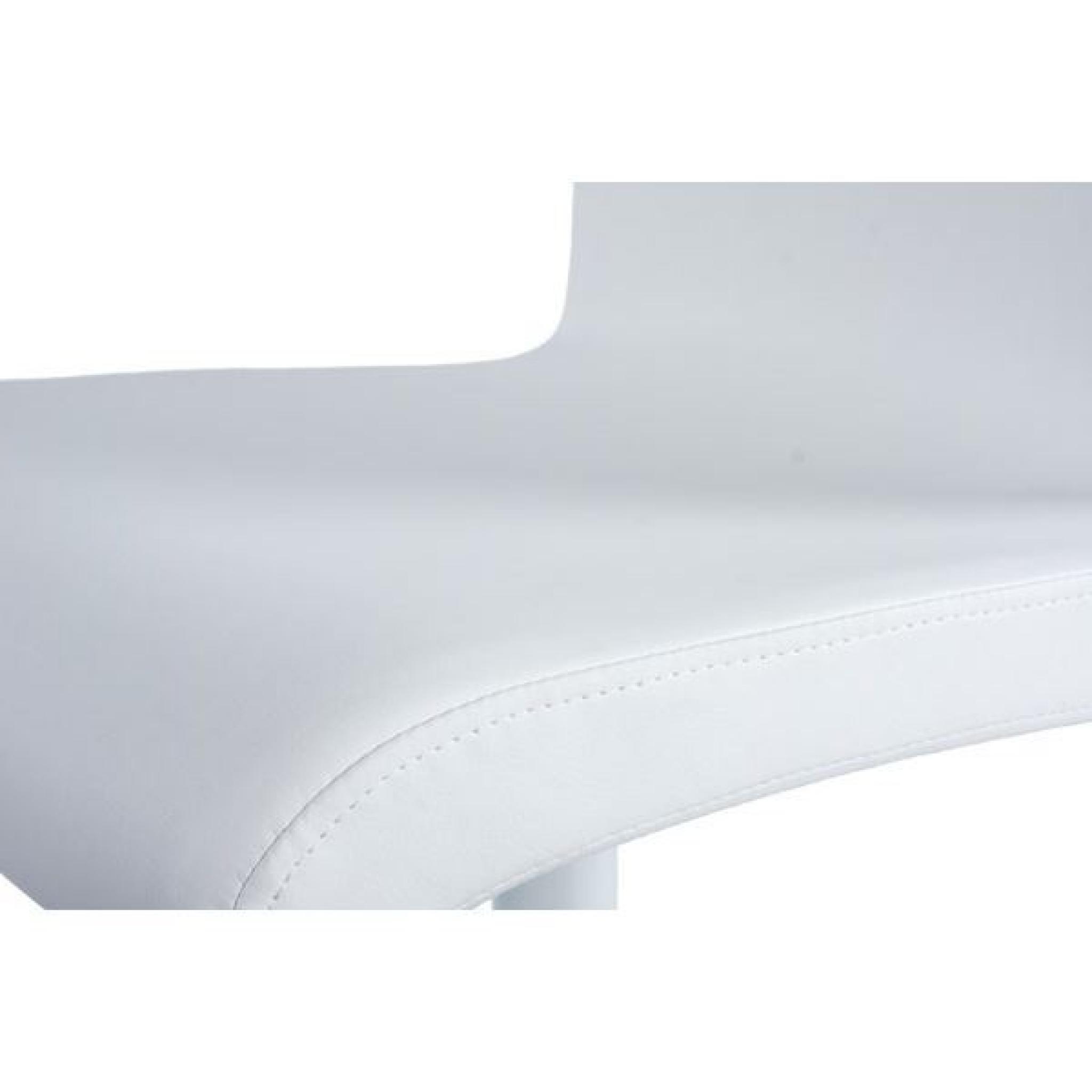 Chaise design Krupa - Blanc Lot de 2 pas cher