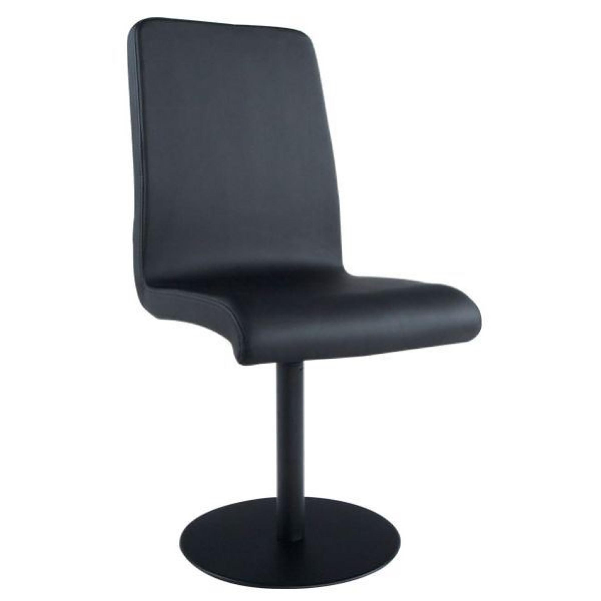 Chaise design Krupa - Noir Lot de 3