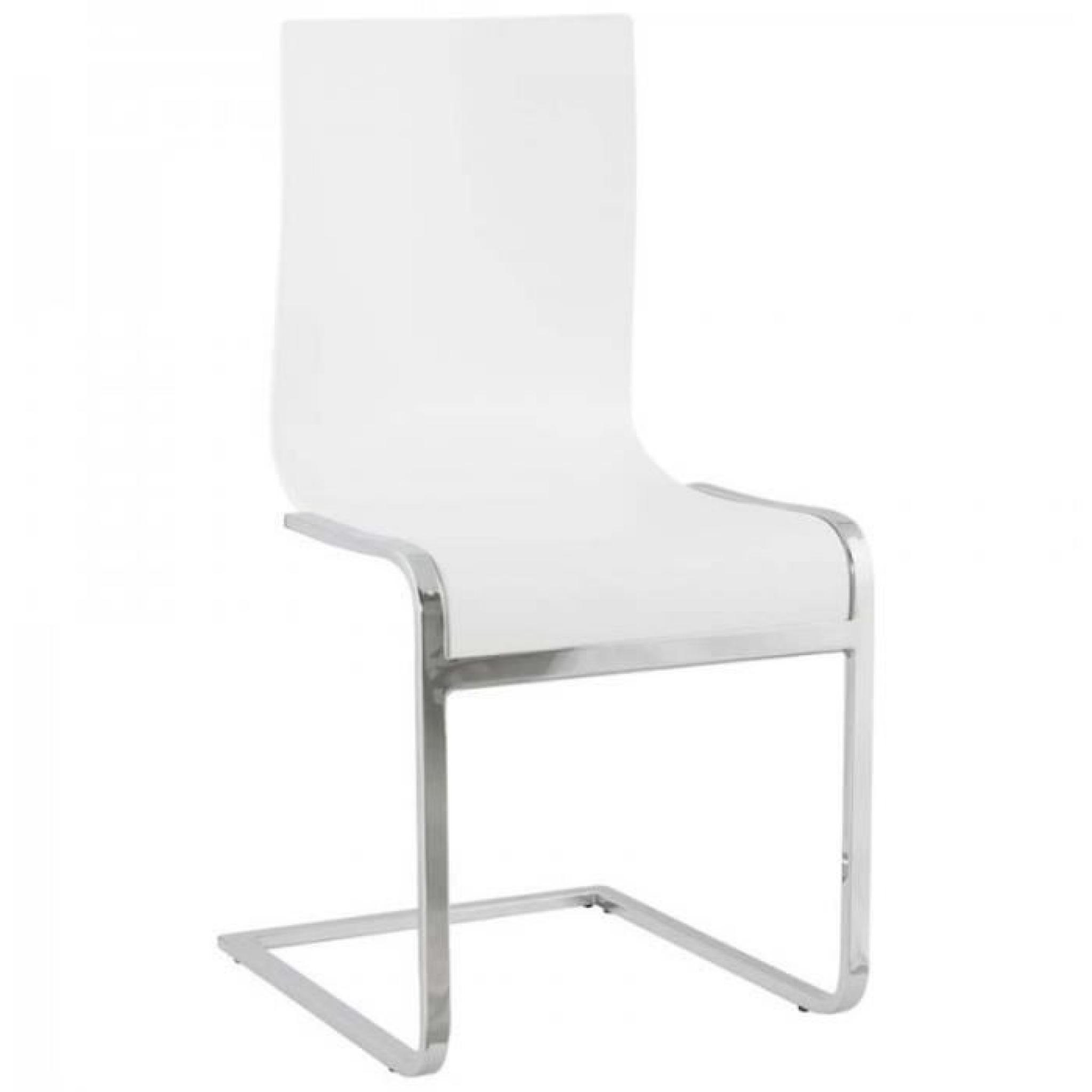Chaise design Lana Blanc - Paris Prix