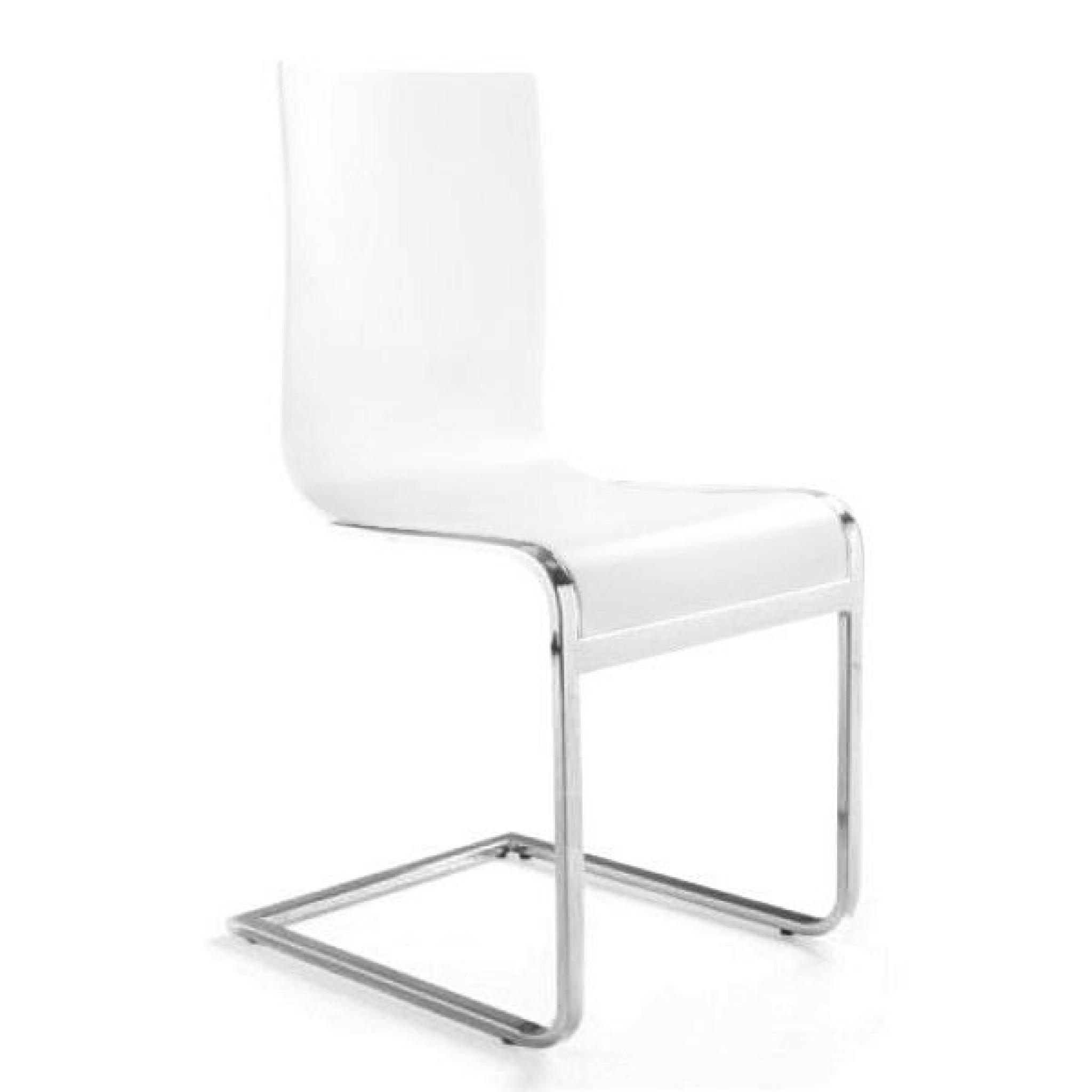 Chaise design Lawrence - Blanc Lot de 2