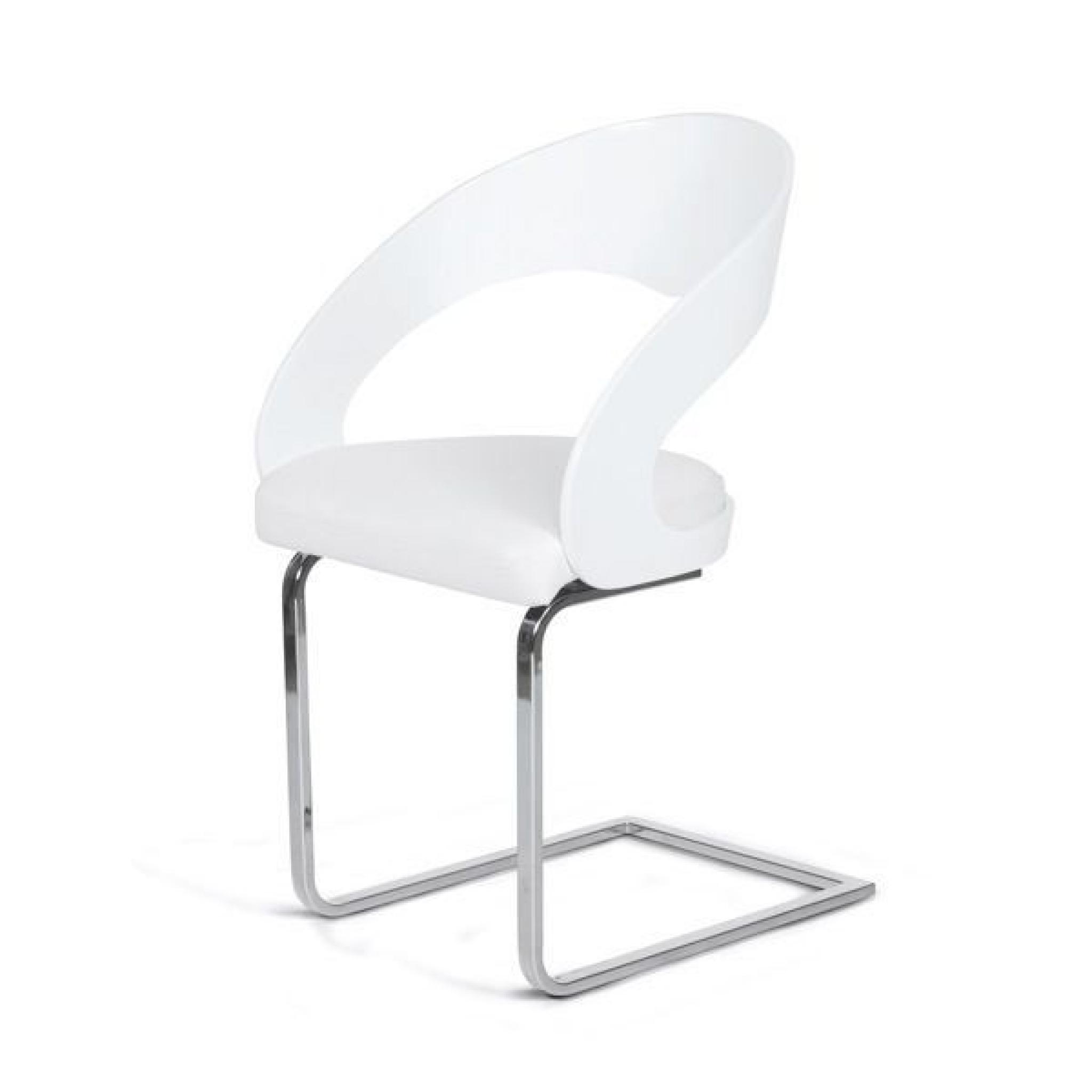 Chaise Design LOWFIT Blanc/Blanc