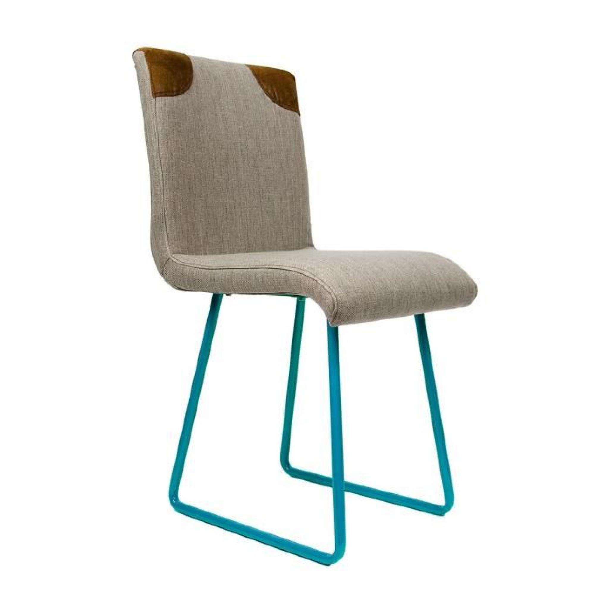 Chaise design Mods ATYLIA Couleur turquoise pas cher
