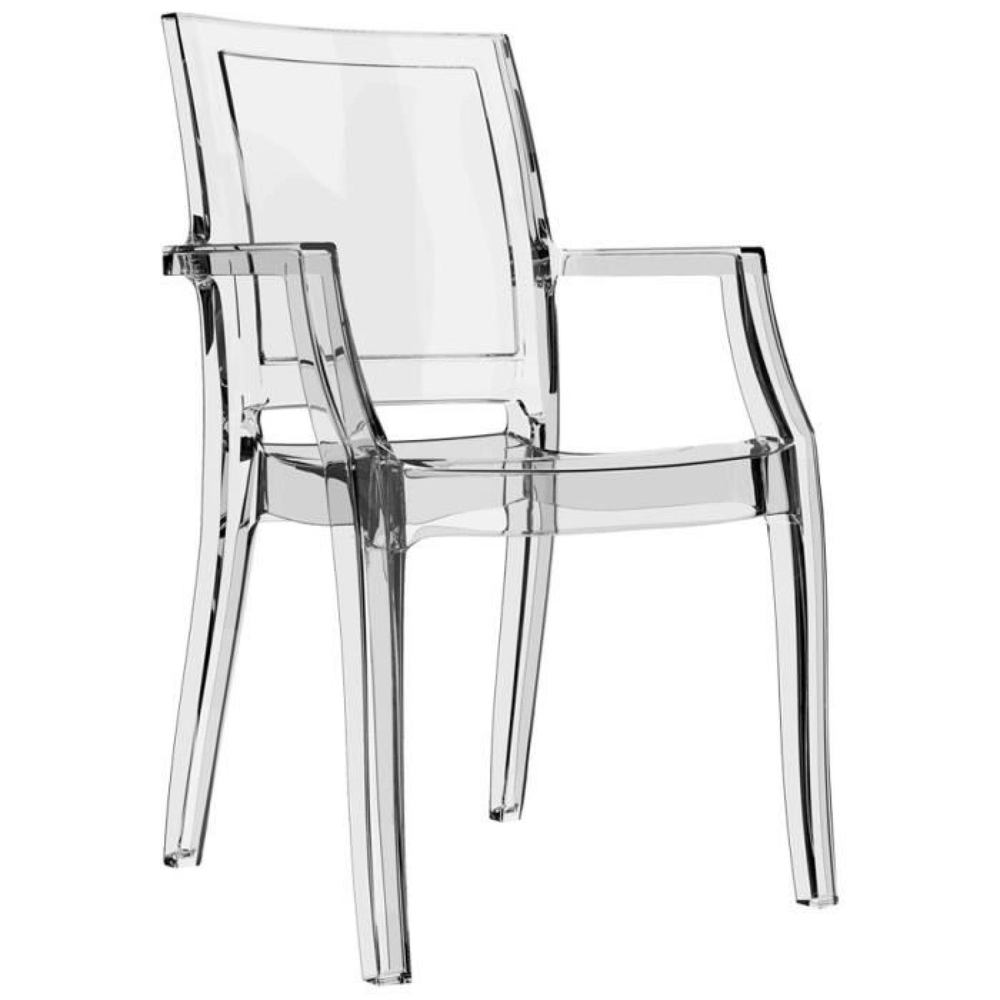 Chaise design 'NALA' en polycarbonate transparent