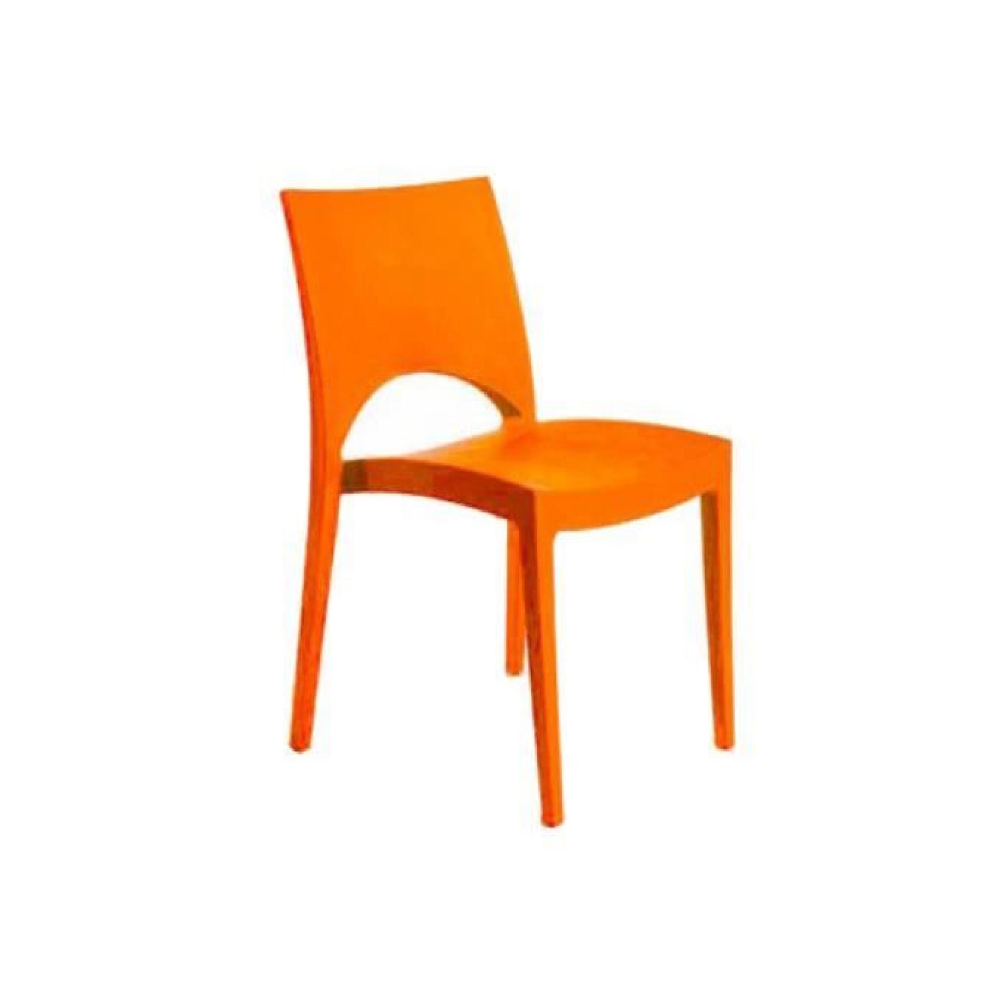 Chaise design orange Venise