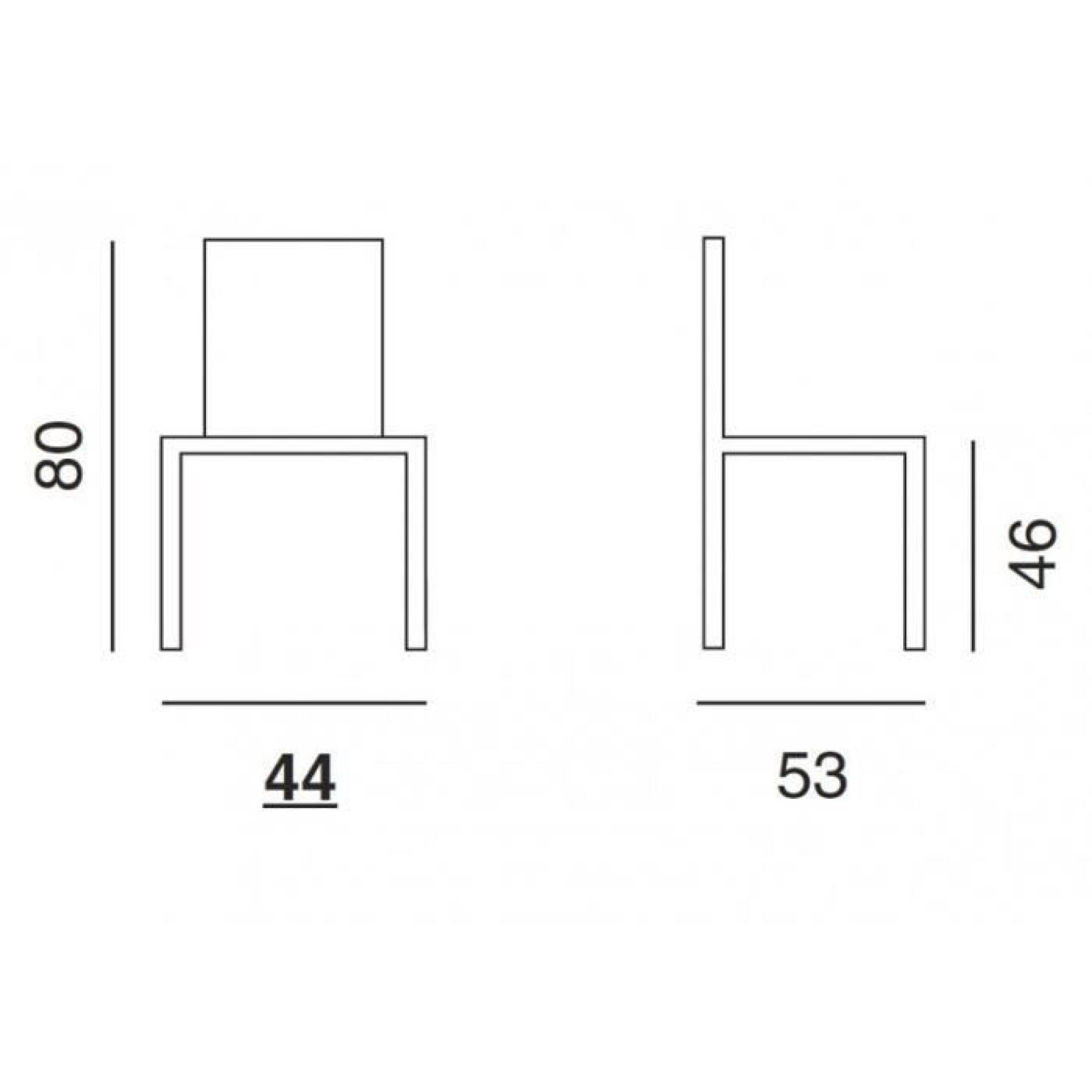 Chaise design ORBITAL WOOD plexiglas blanc et h... pas cher