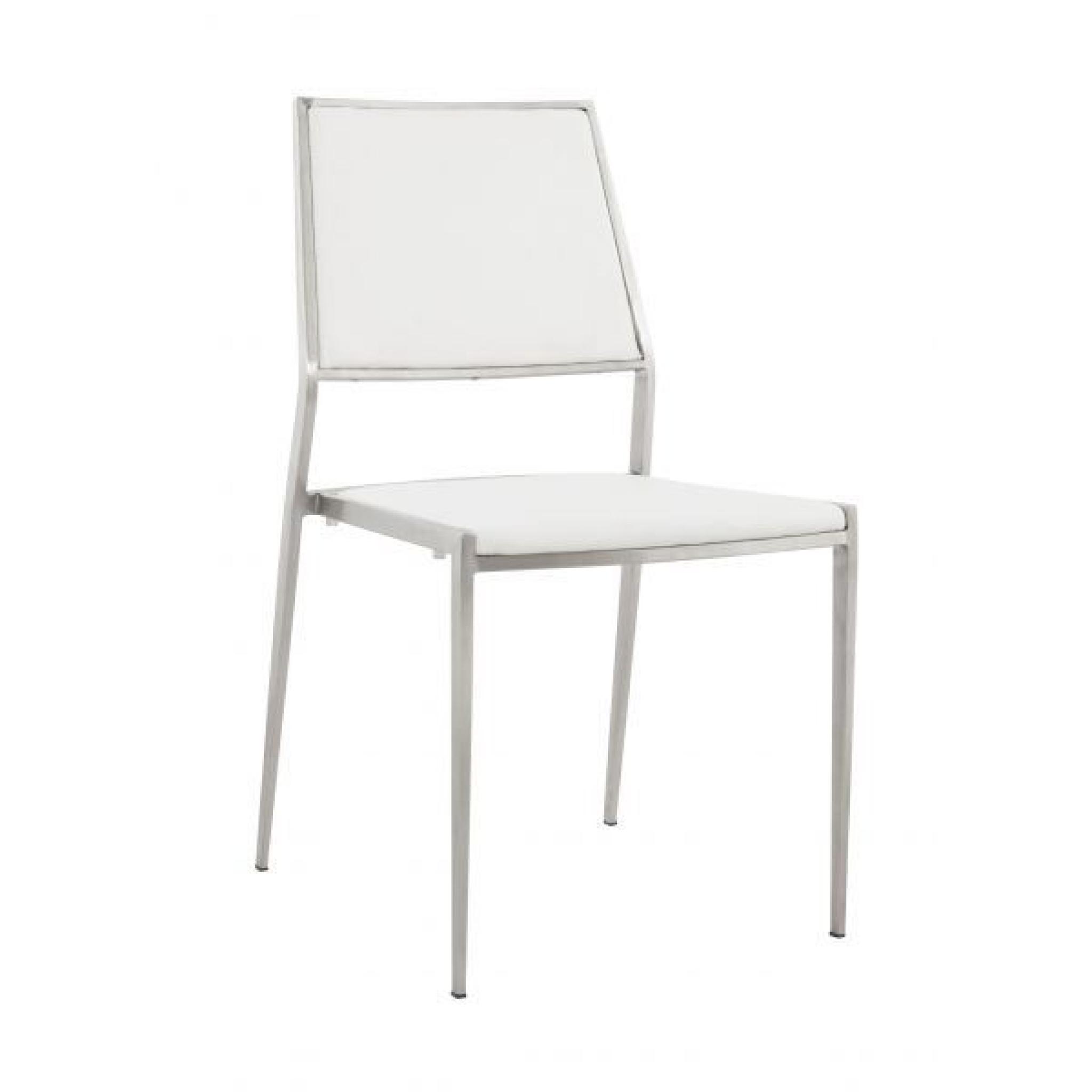 Chaise design Orpal - Blanc Lot de 2