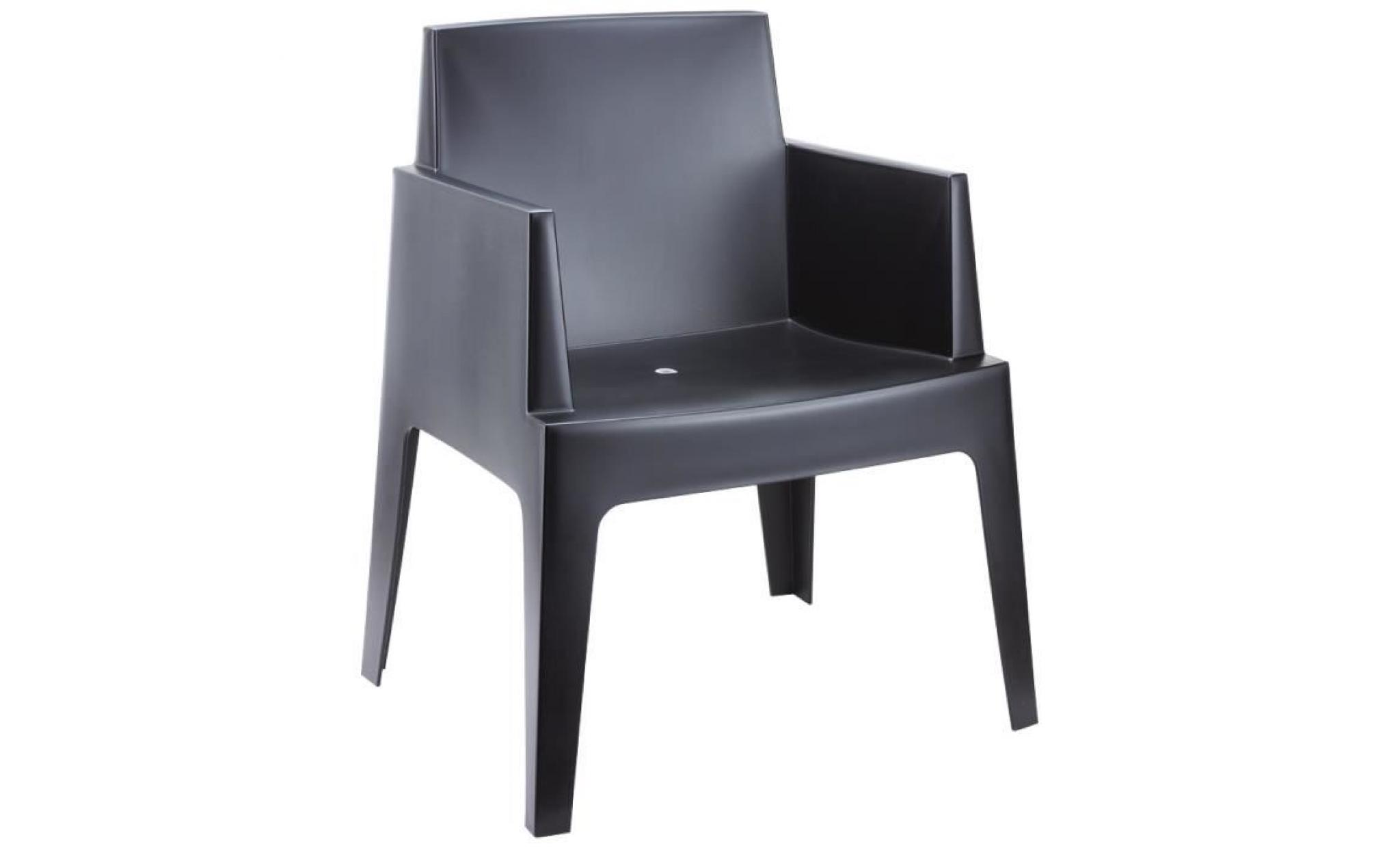Chaise design 'PLEMO' noire
