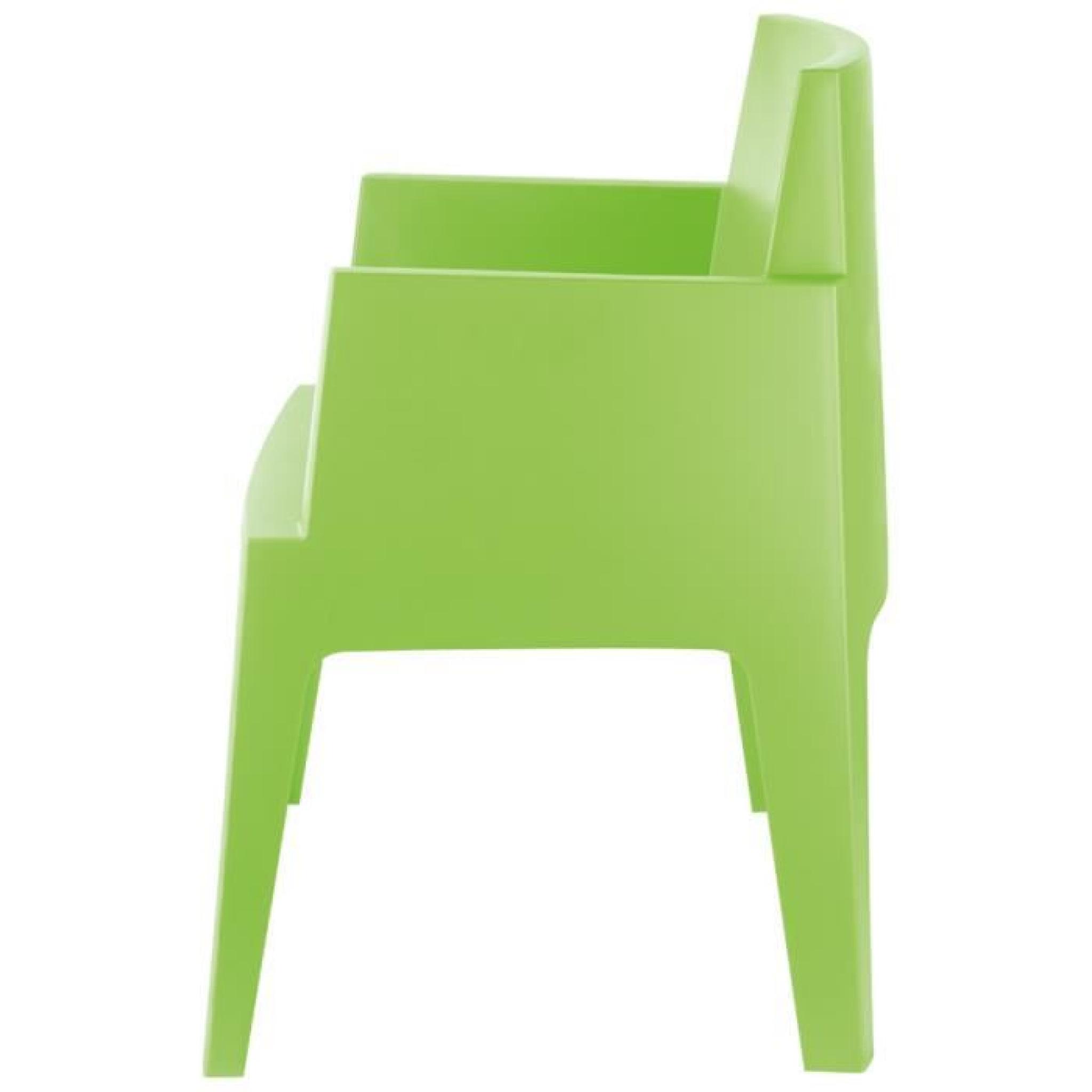 Chaise design 'PLEMO' verte pas cher