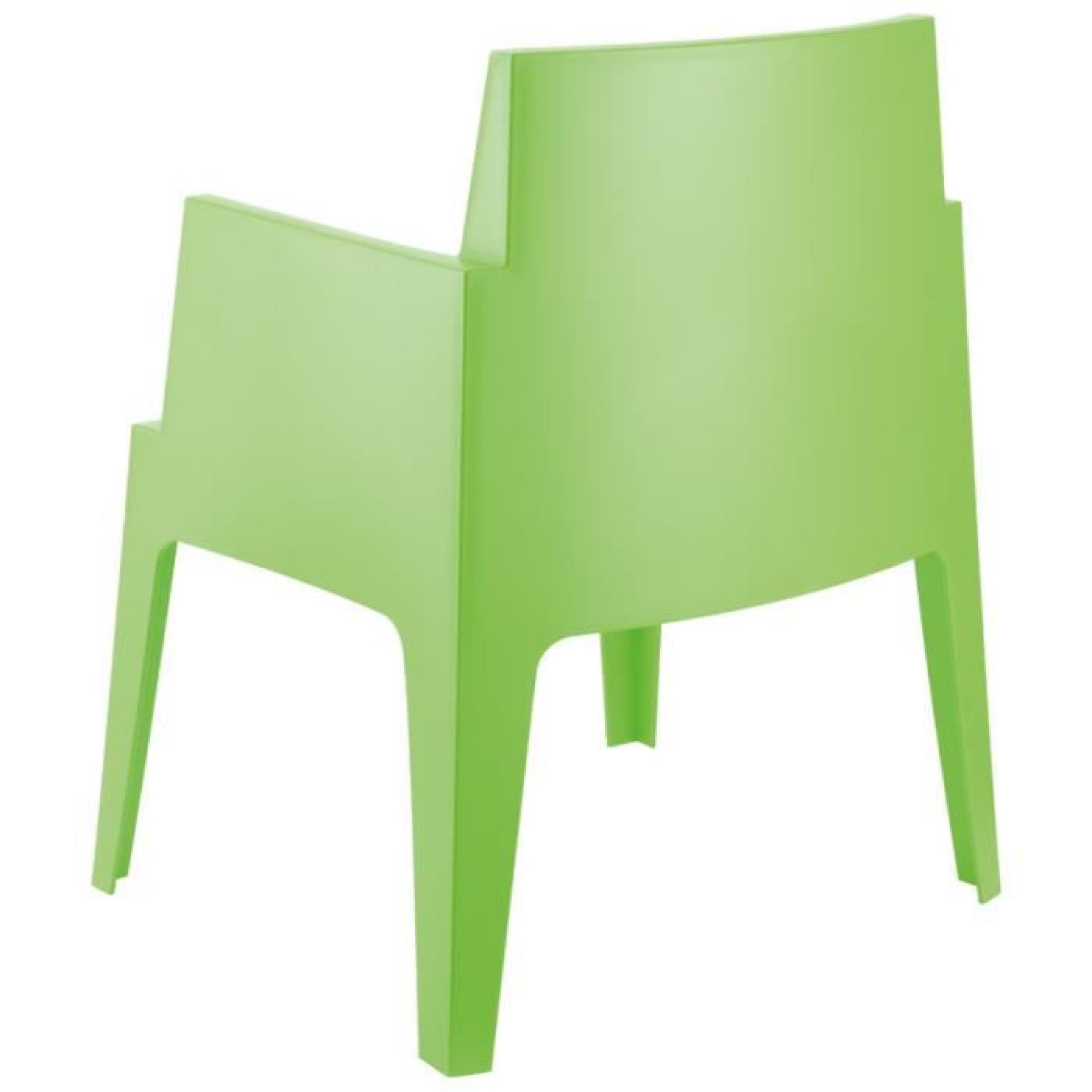 Chaise design 'PLEMO' verte pas cher