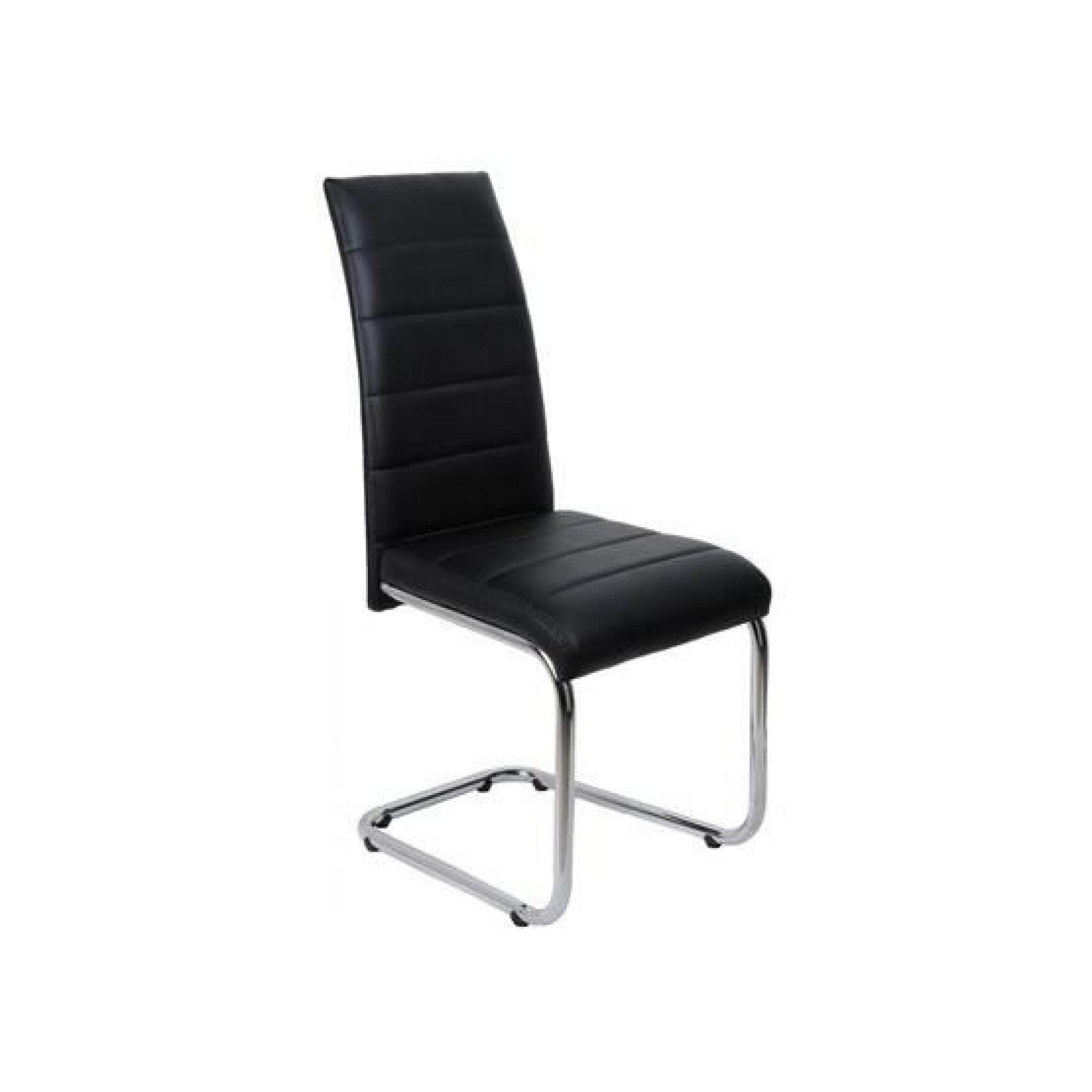 Chaise design Raki noir   Par 4 pas cher