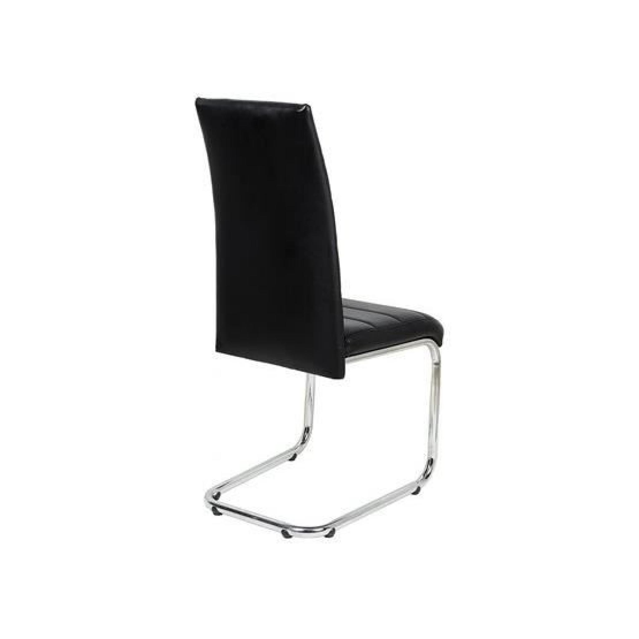 Chaise design Raki noir   Par 4 pas cher