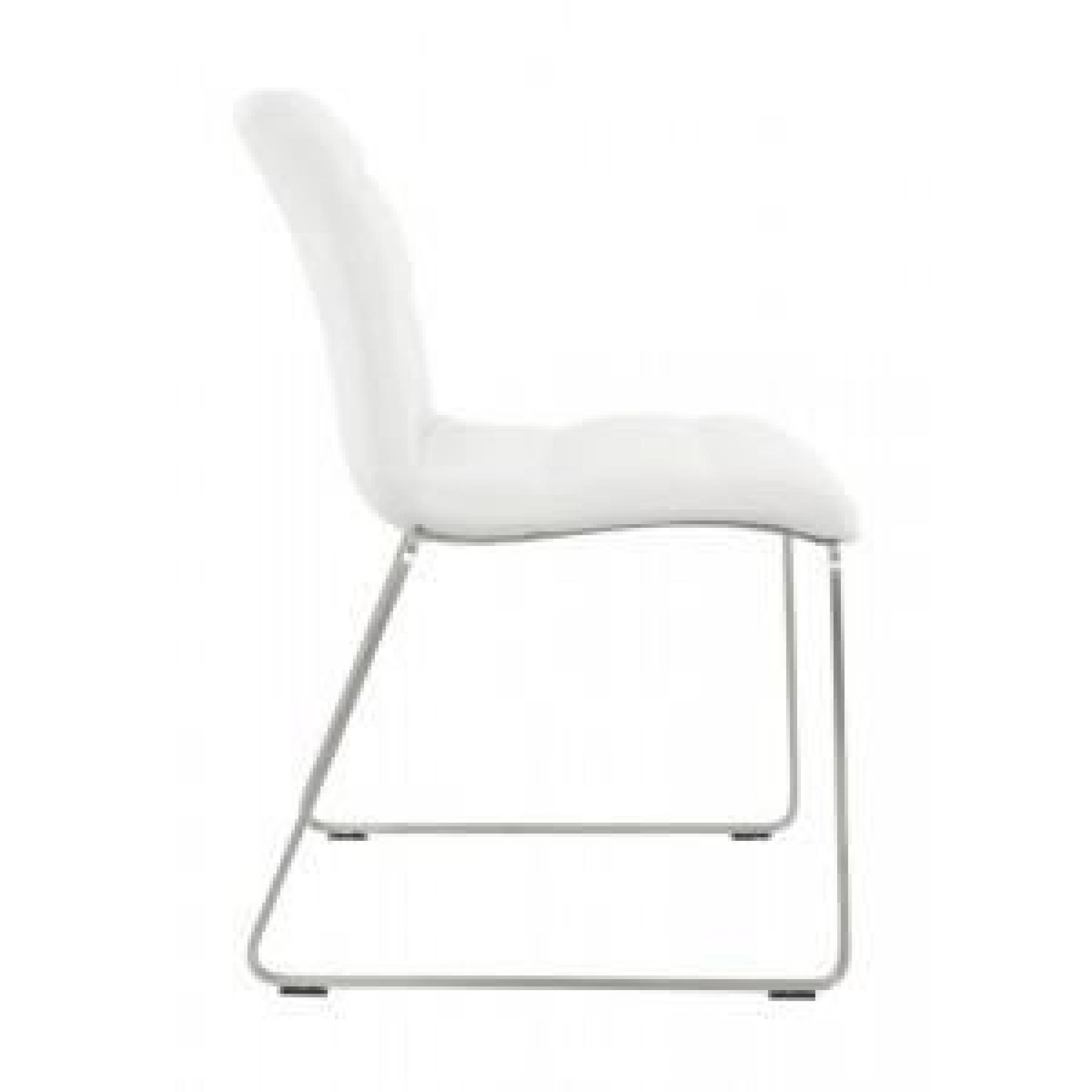 Chaise design Relax Blanc - Paris Prix pas cher